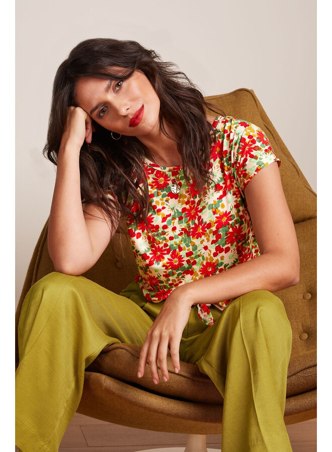 Aria Knot Top Punch - Fire Red