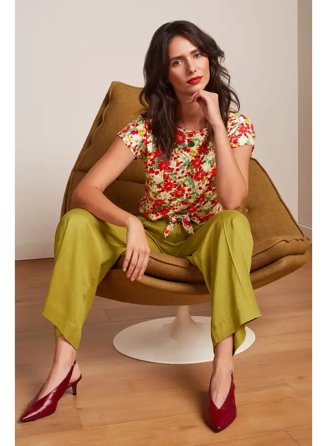 Aria Knot Top Punch - Fire Red