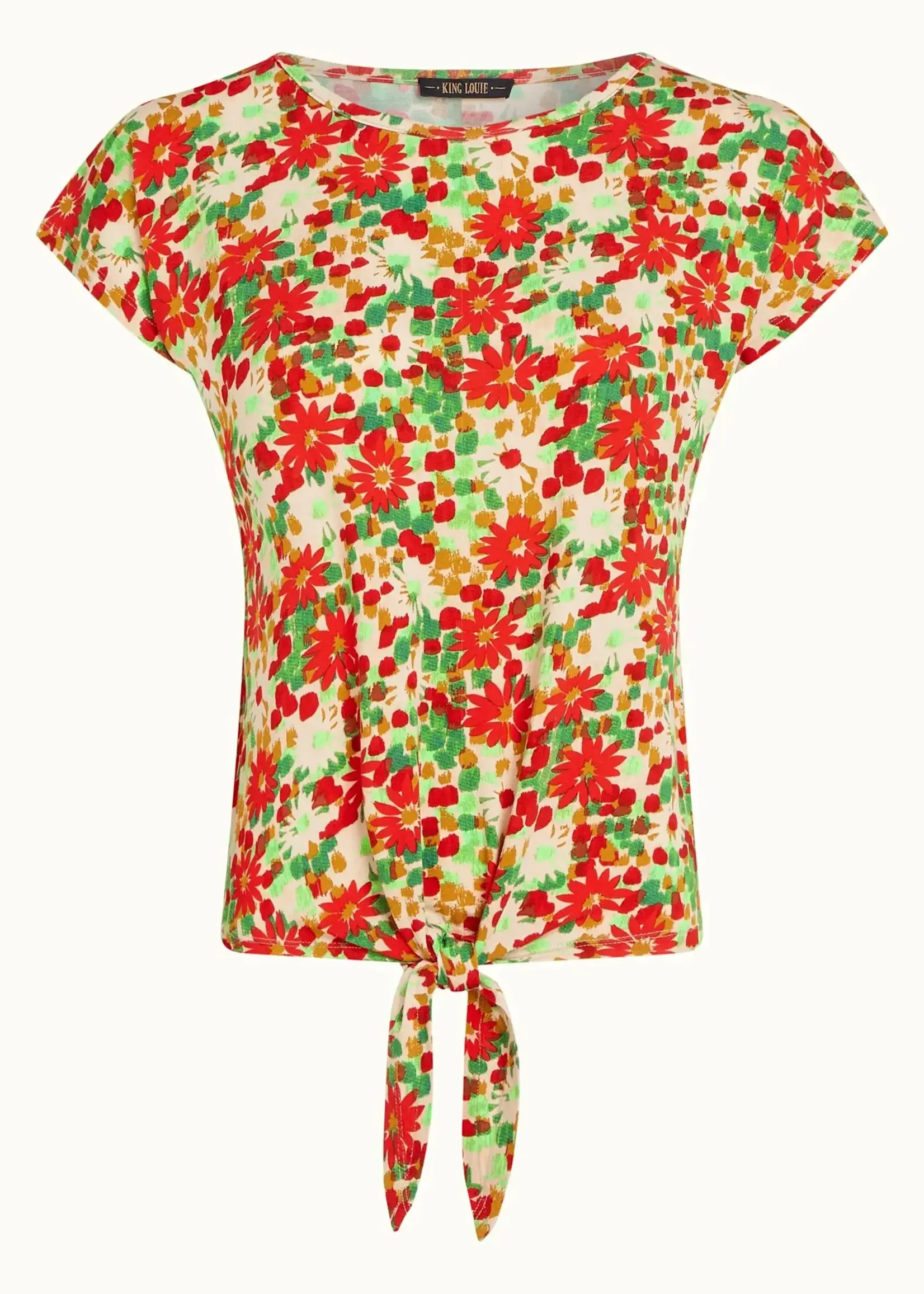 King Louie Aria Knot Top Punch - Fire Red