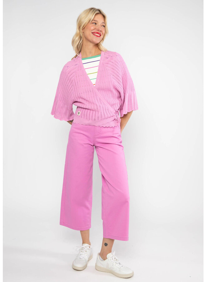 Sommer Cardigan Fairy Wrap -heliotrope lavender knit