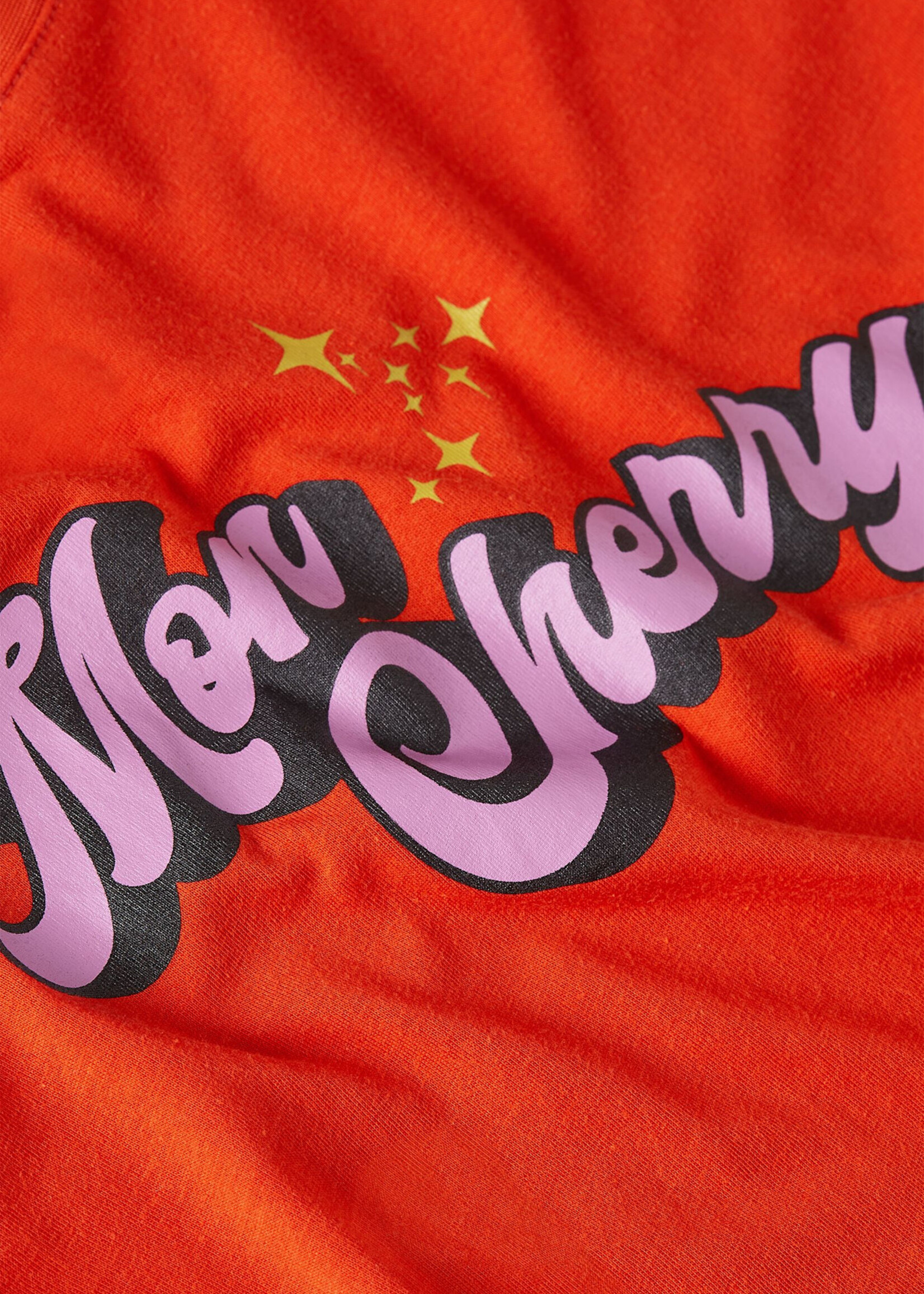 King Louie Shirt - Elly Tee Placement Print - Spicy Orange