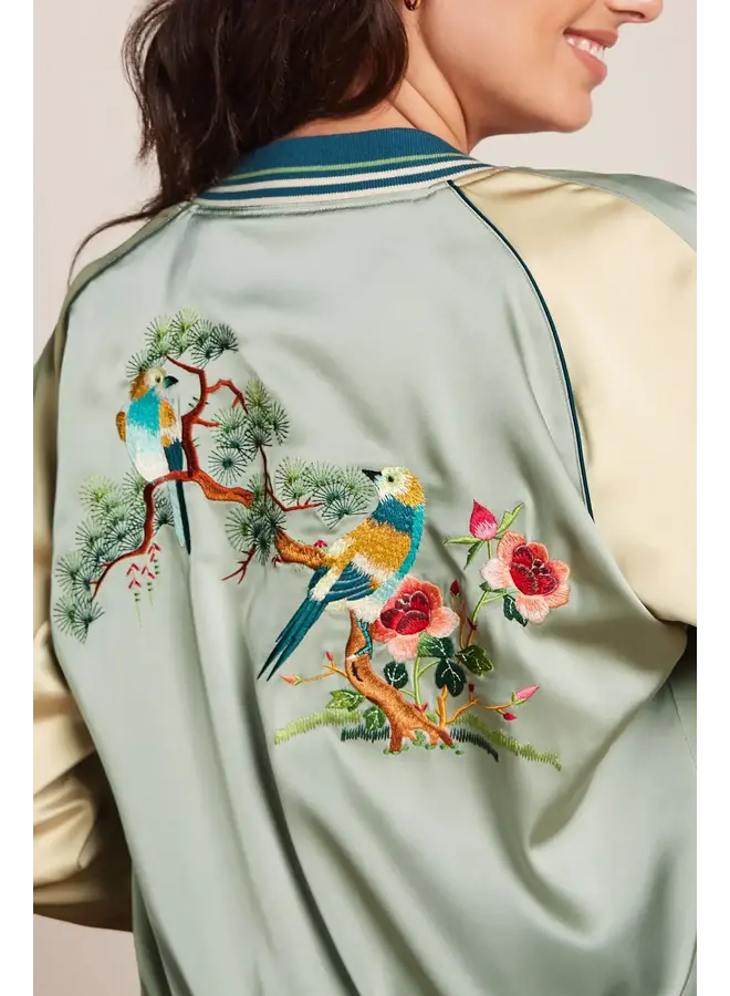 Bomber Jacket Madison - Lunar Grey - Beidseitig tragbar