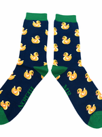Lustige Bambus Socken - "Ducky" Blau (40-45)