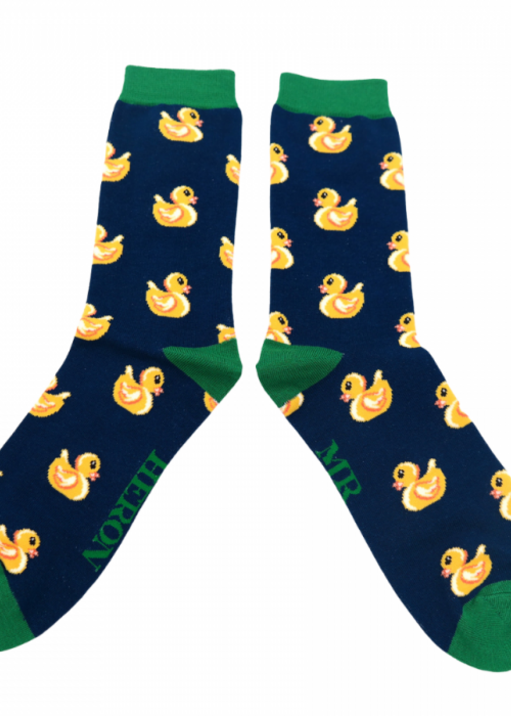Lustige Bambus Socken - "Ducky" Blau (40-45)