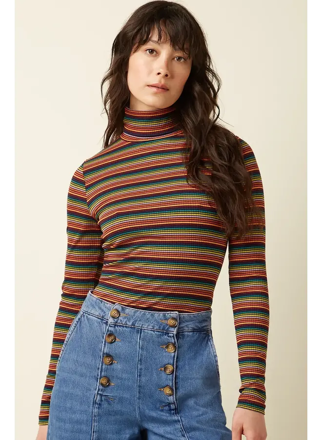 Rollneck Top Lumi Stripe - Multi Color