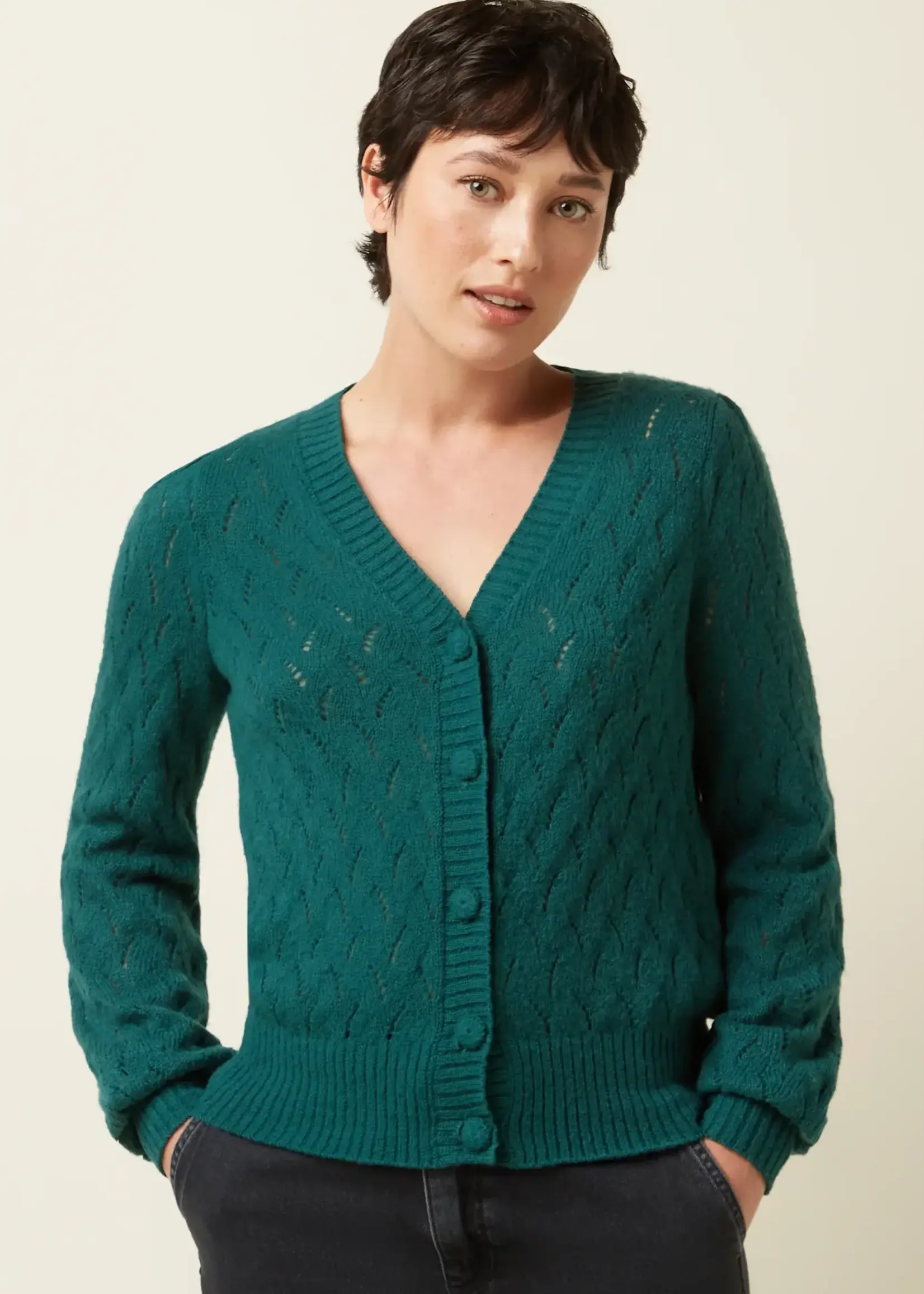 King Louie Cardi V Farfalle - Spruced Green