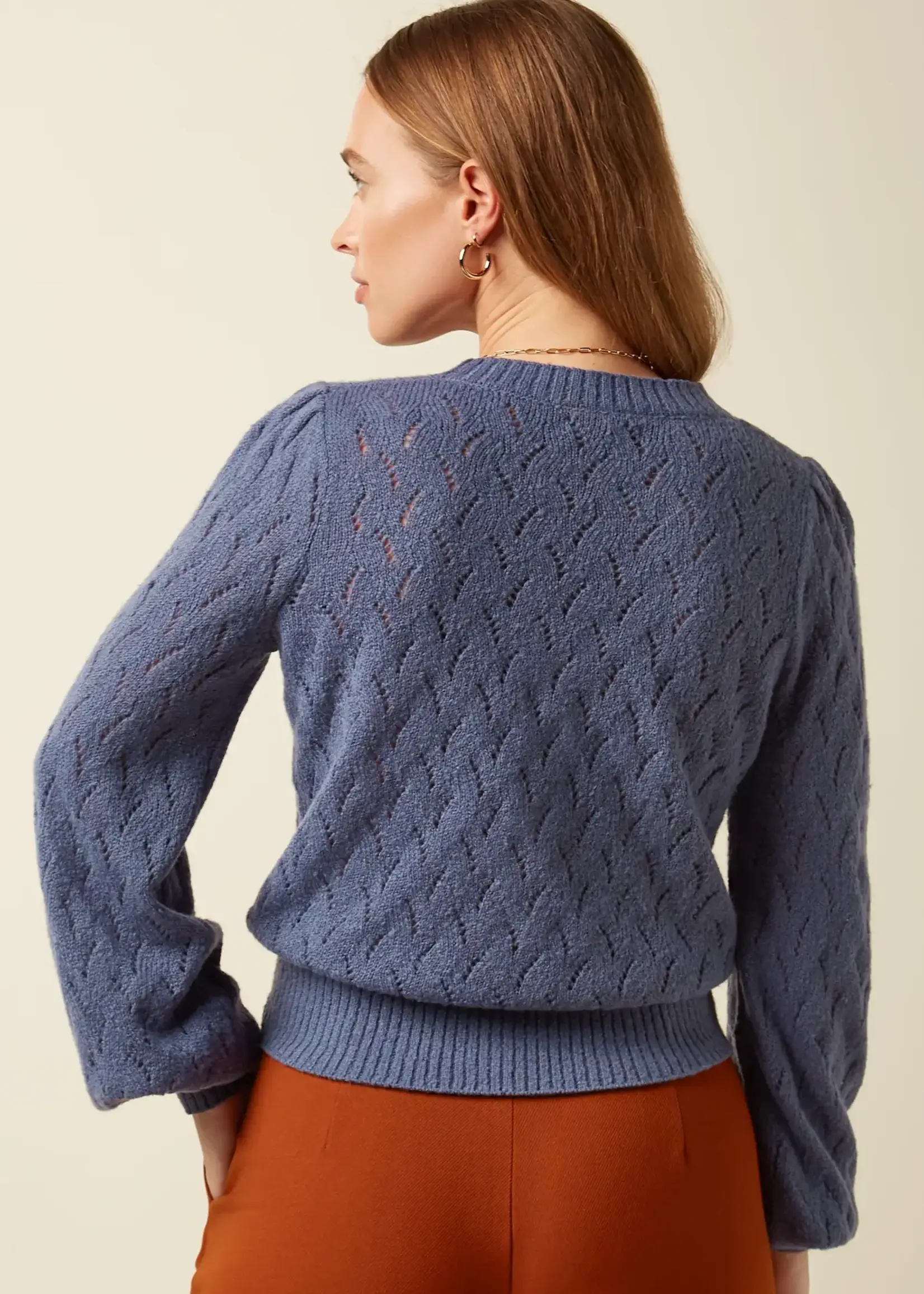 King Louie Cardi V Farfalle - Shadow Blue