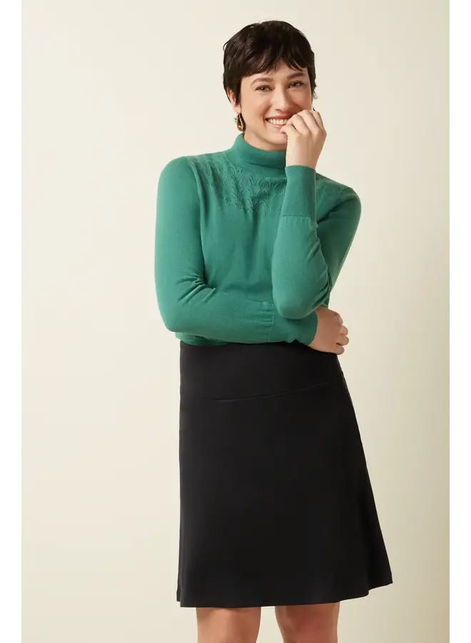 Border Skirt Milano Uni - Black