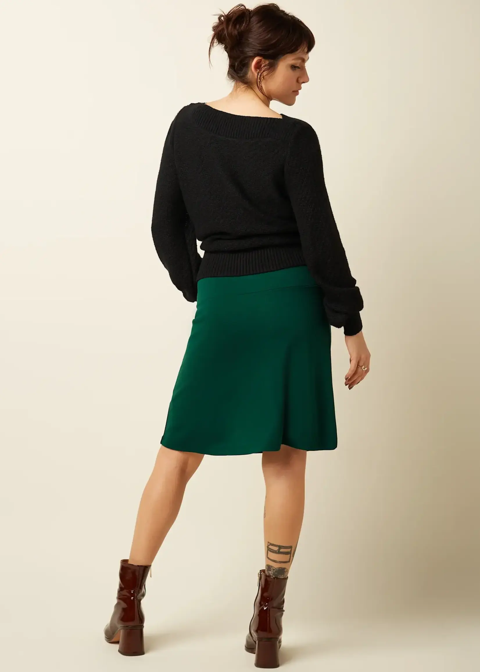 King Louie Border Skirt Milano Uni - Botanical Green