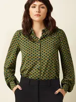 King Louie Bluse - Carina Blouse Frio - Spruced Green