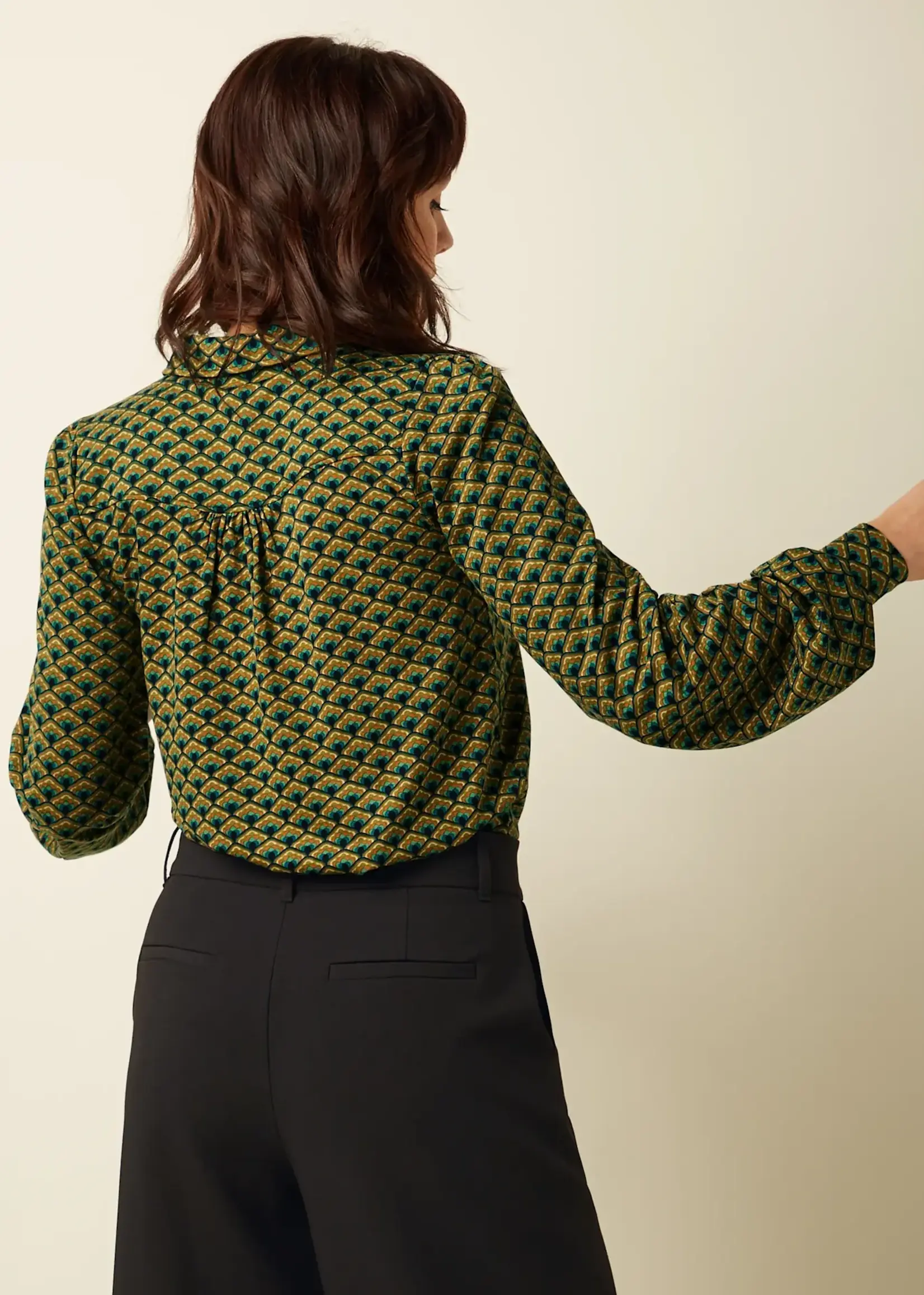 King Louie Bluse - Carina Blouse Frio - Spruced Green