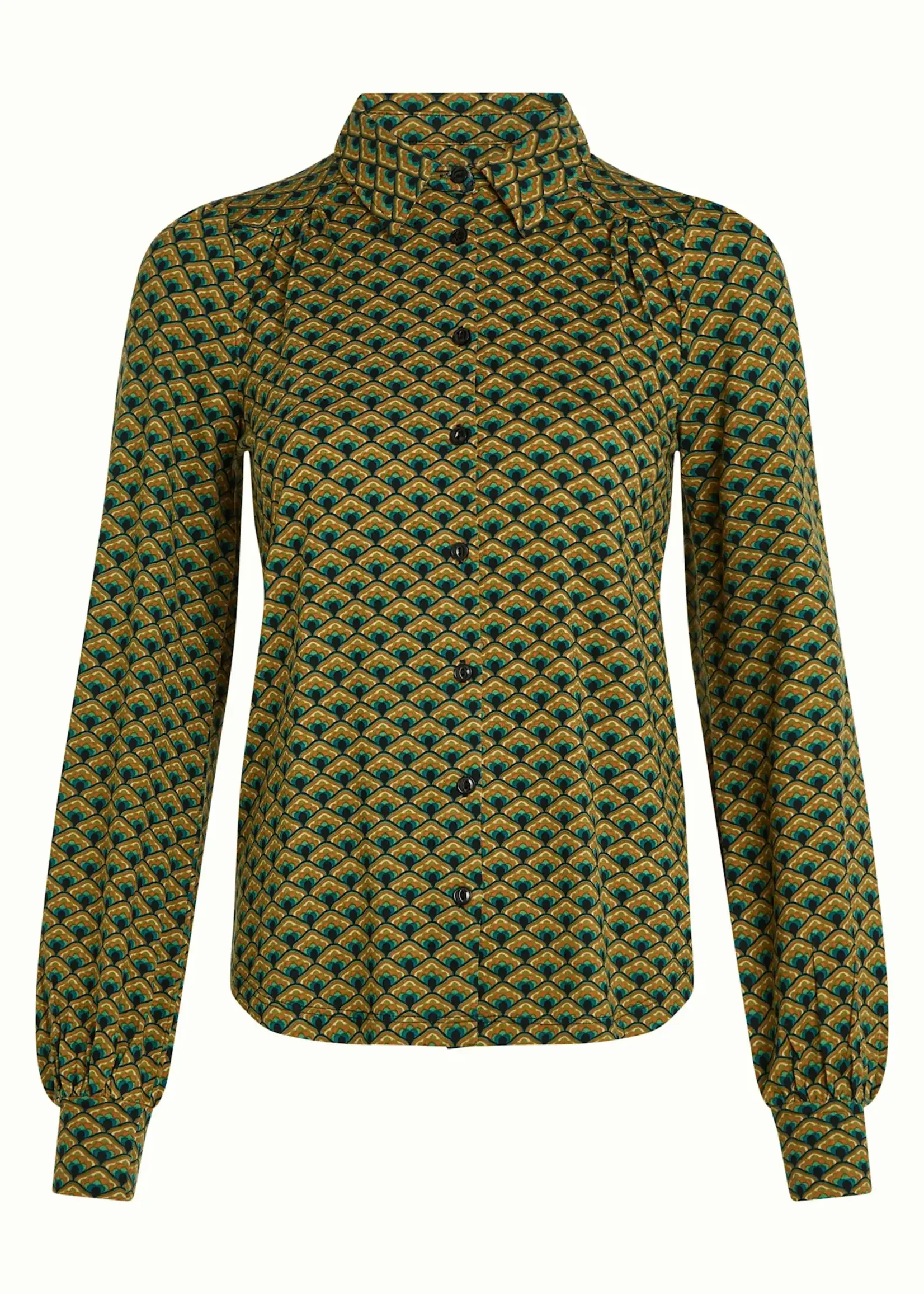 King Louie Bluse - Carina Blouse Frio - Spruced Green