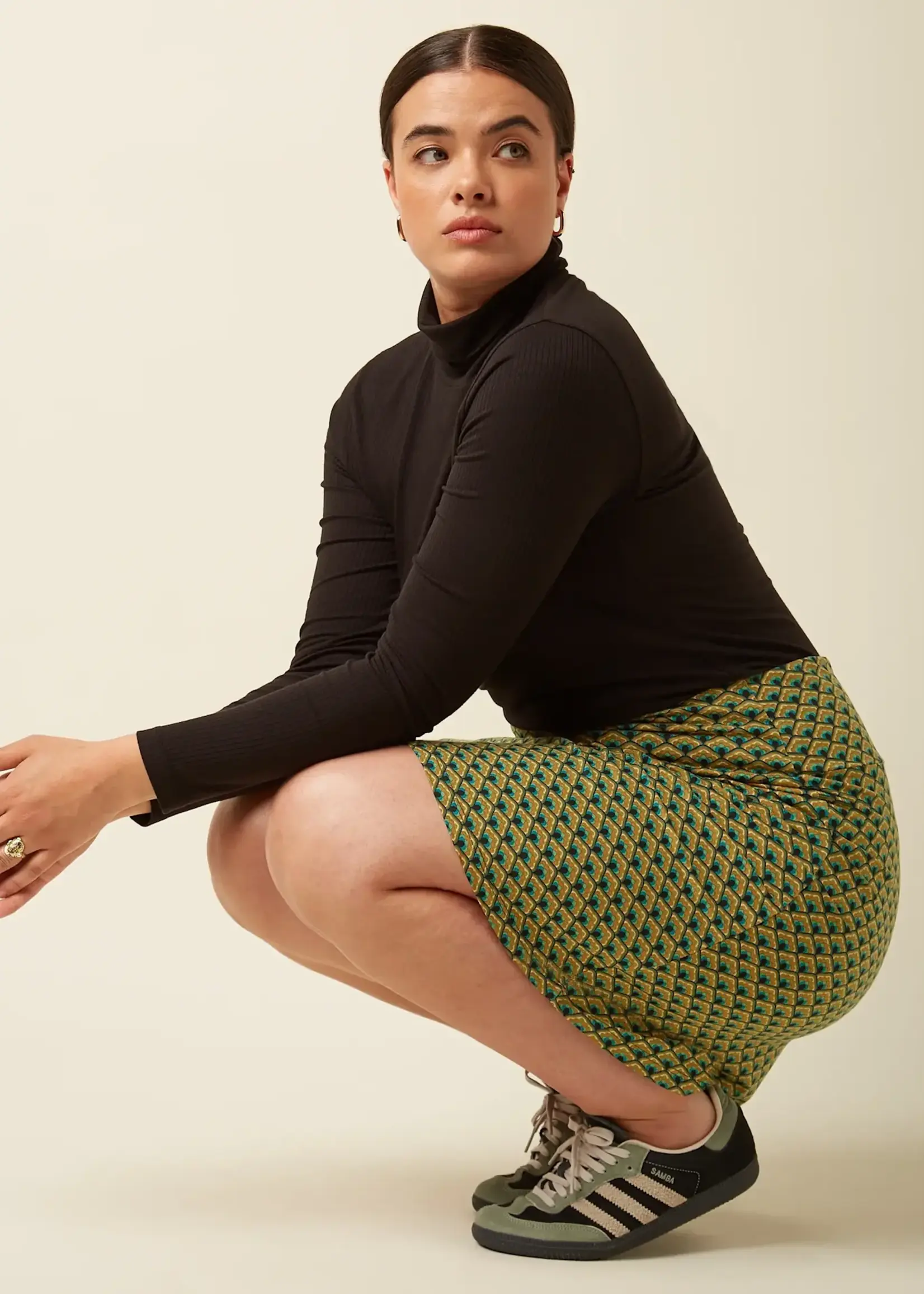 King Louie Rock - Border Skirt Frio - Spruced Green