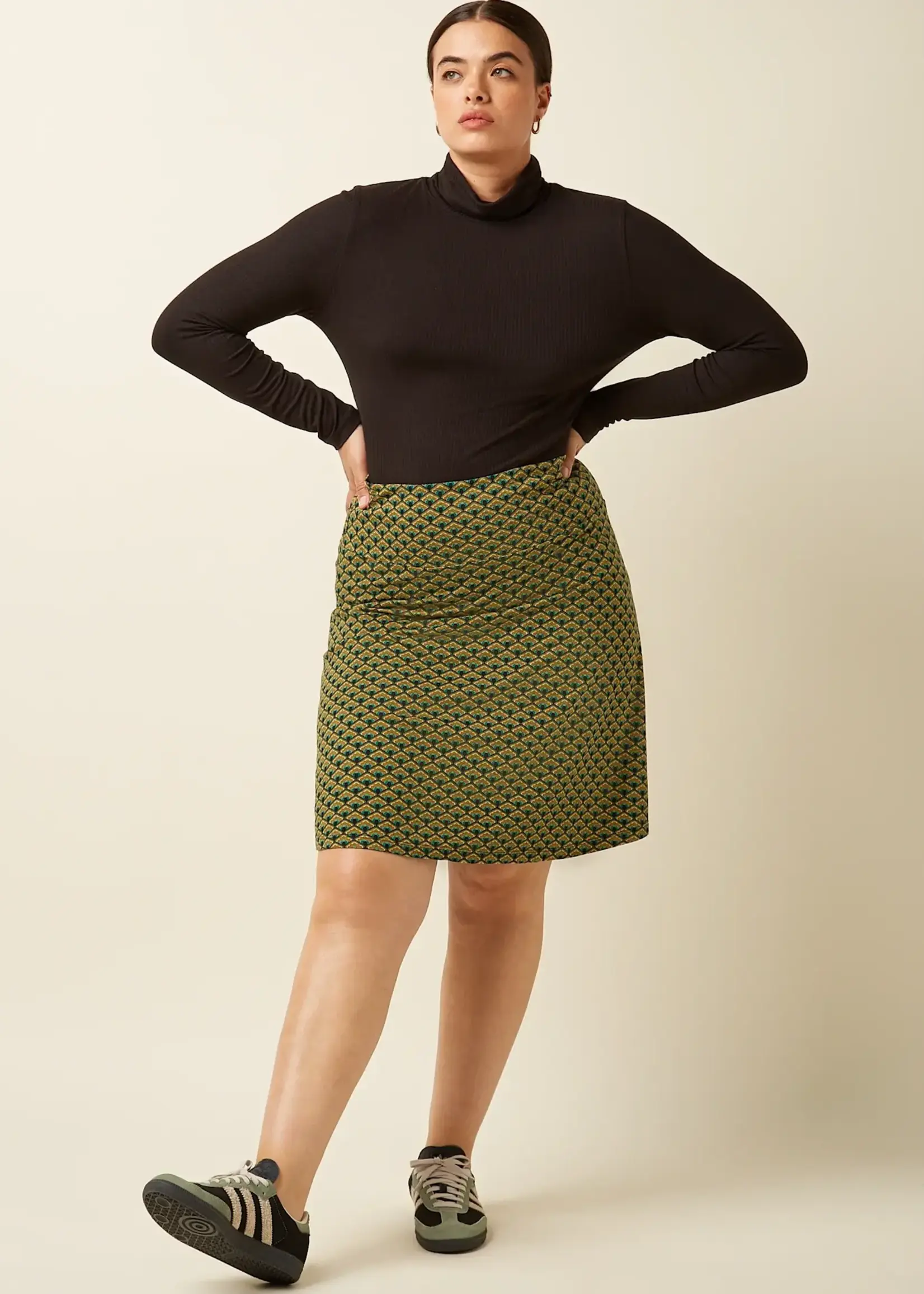 King Louie Rock - Border Skirt Frio - Spruced Green