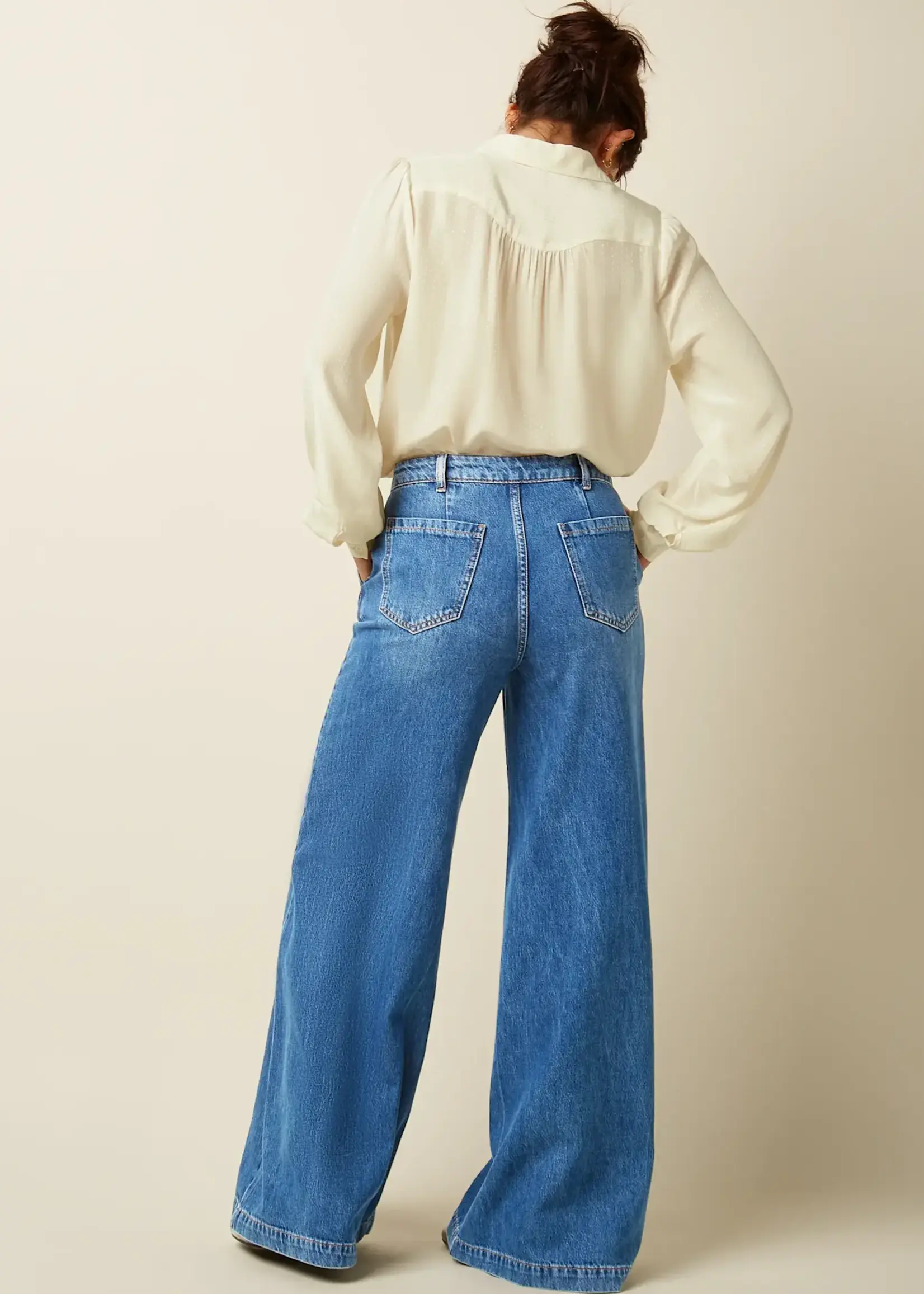 King Louie Hosen - Peppa Pants Stone Denim - Blue Tint