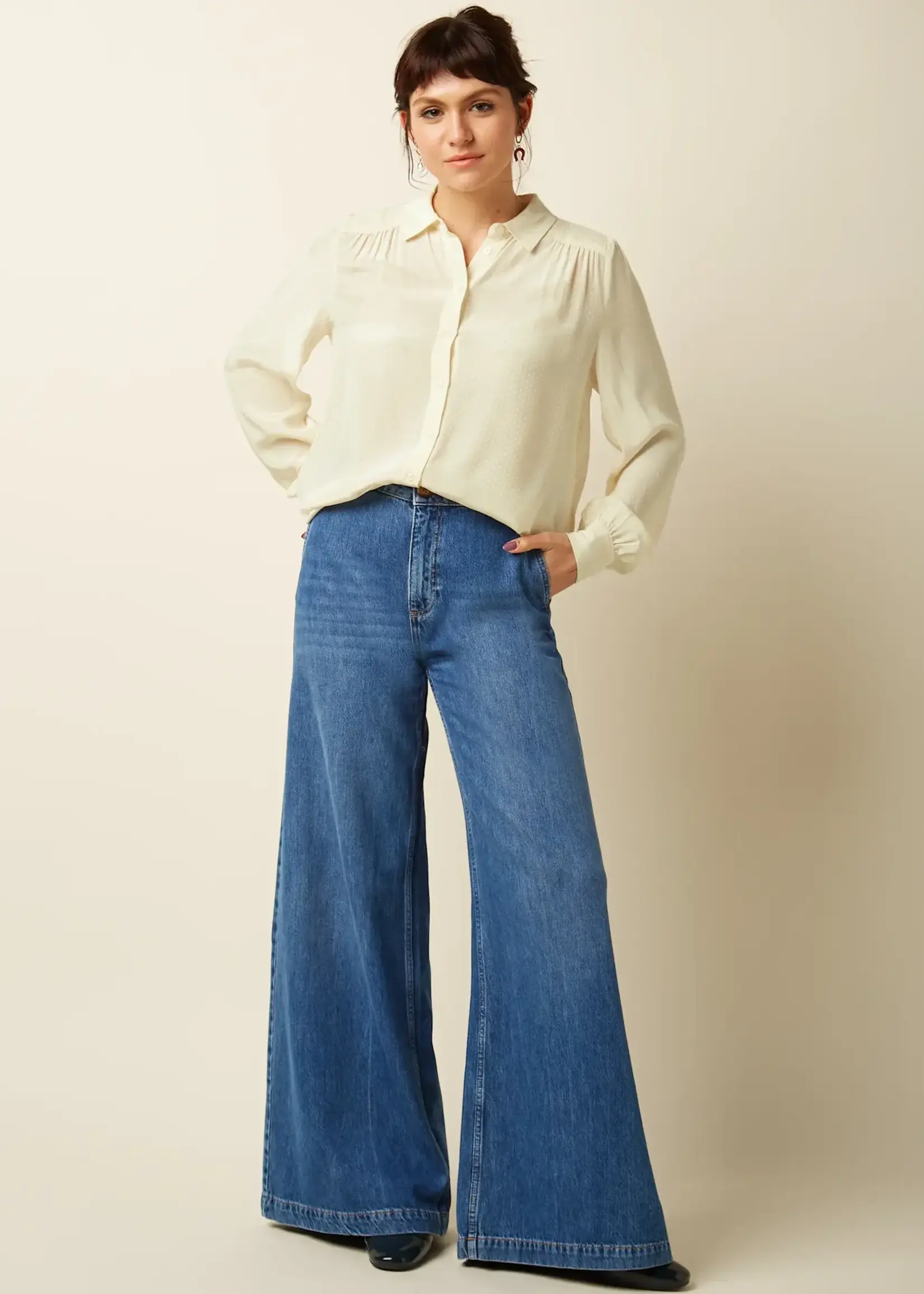 King Louie Hosen - Peppa Pants Stone Denim - Blue Tint