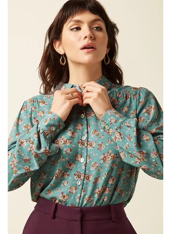 Bluse - Carina Blouse Revel - Silver Green
