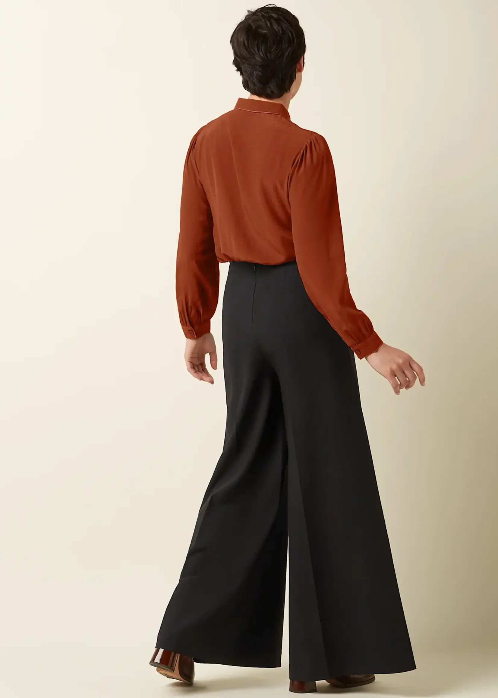 King Louie Bluse - Karen Blouse Sista - Spicy Brown