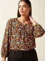 King Louie Luella Top Mauve - Multi Color