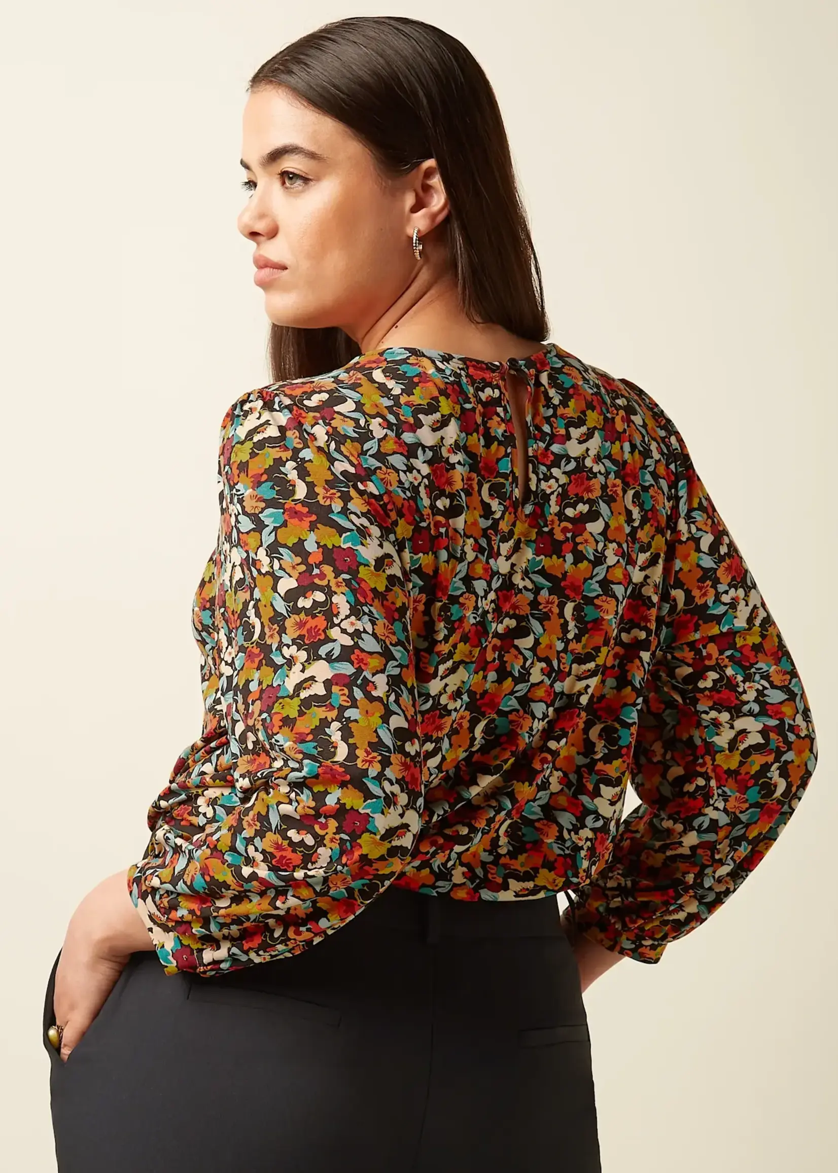 King Louie Luella Top Mauve - Multi Color