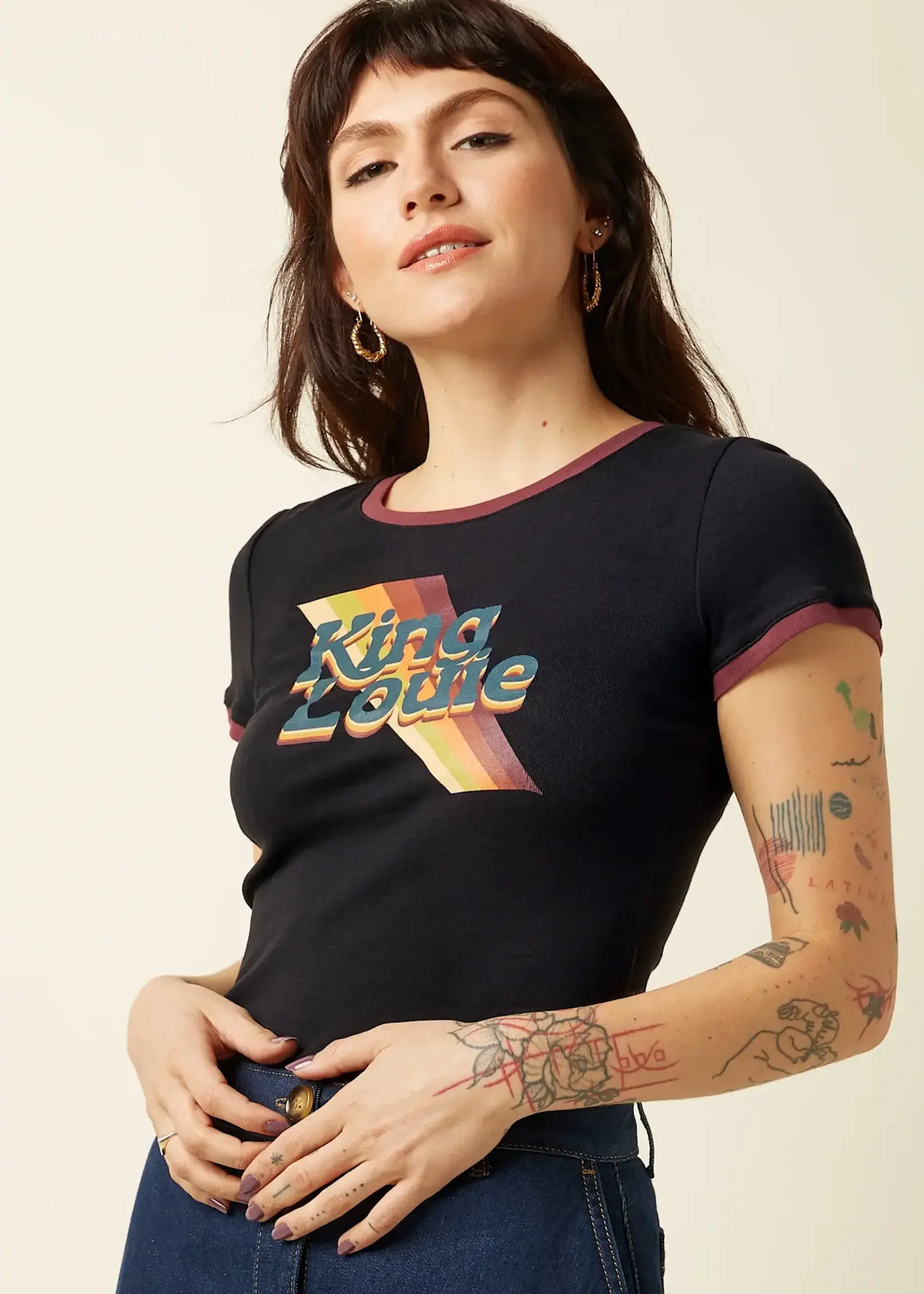 King Louie T-Shirt - Logo Tee - Black