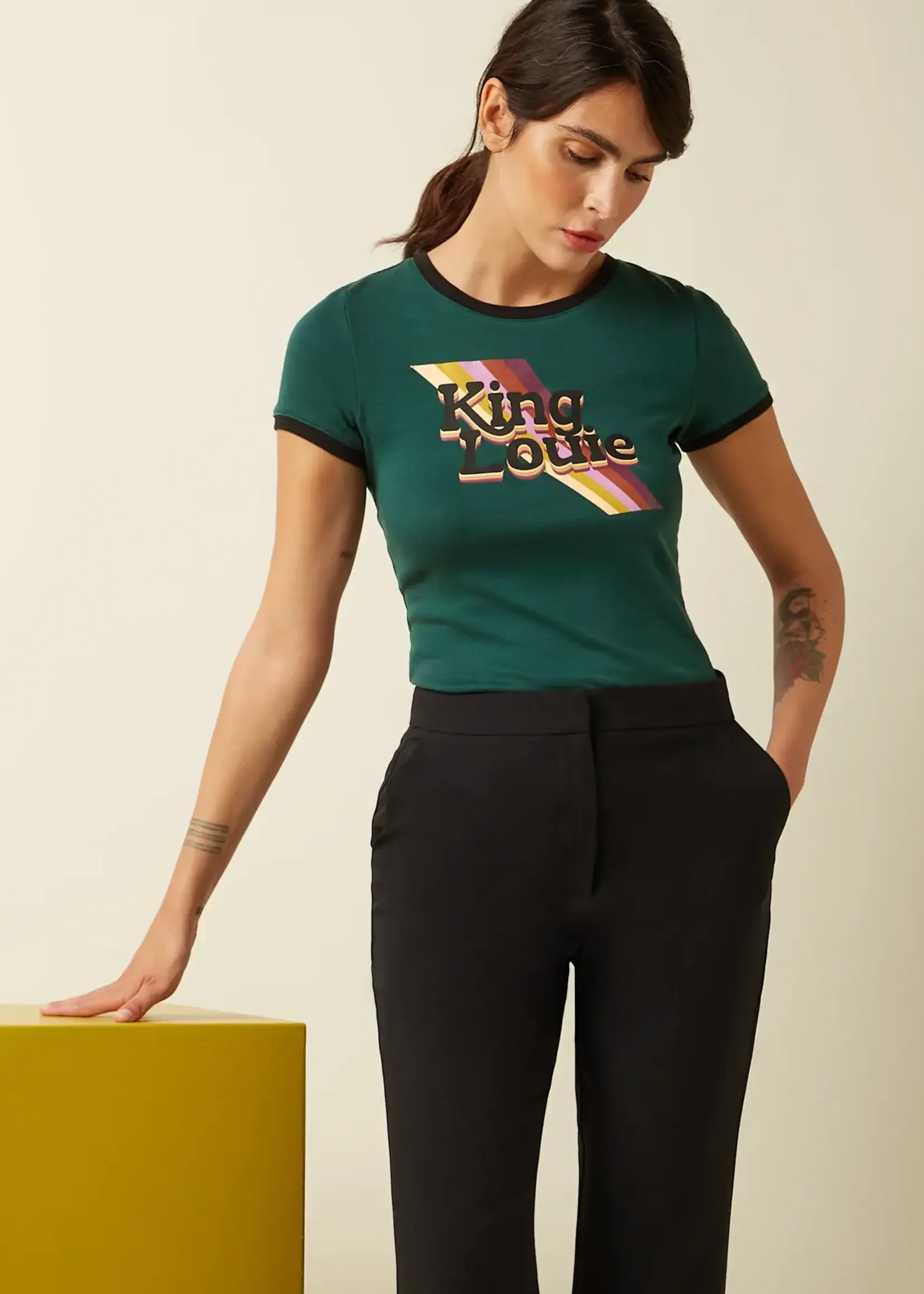 King Louie T-Shirt - Logo Tee - Botanical Green