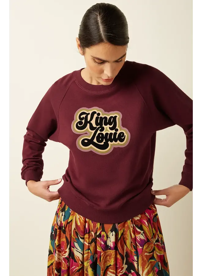 Febe Sweater Peachy - Cabernet Red