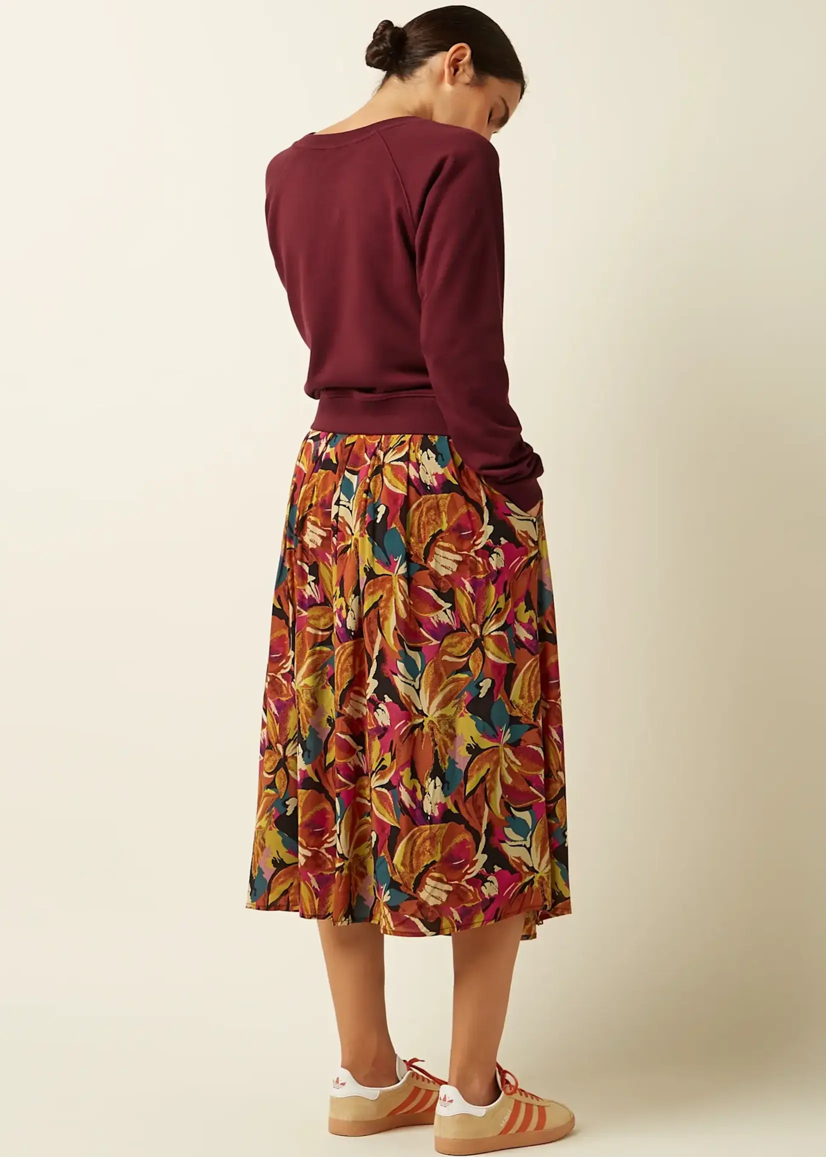 King Louie Febe Sweater Peachy - Cabernet Red