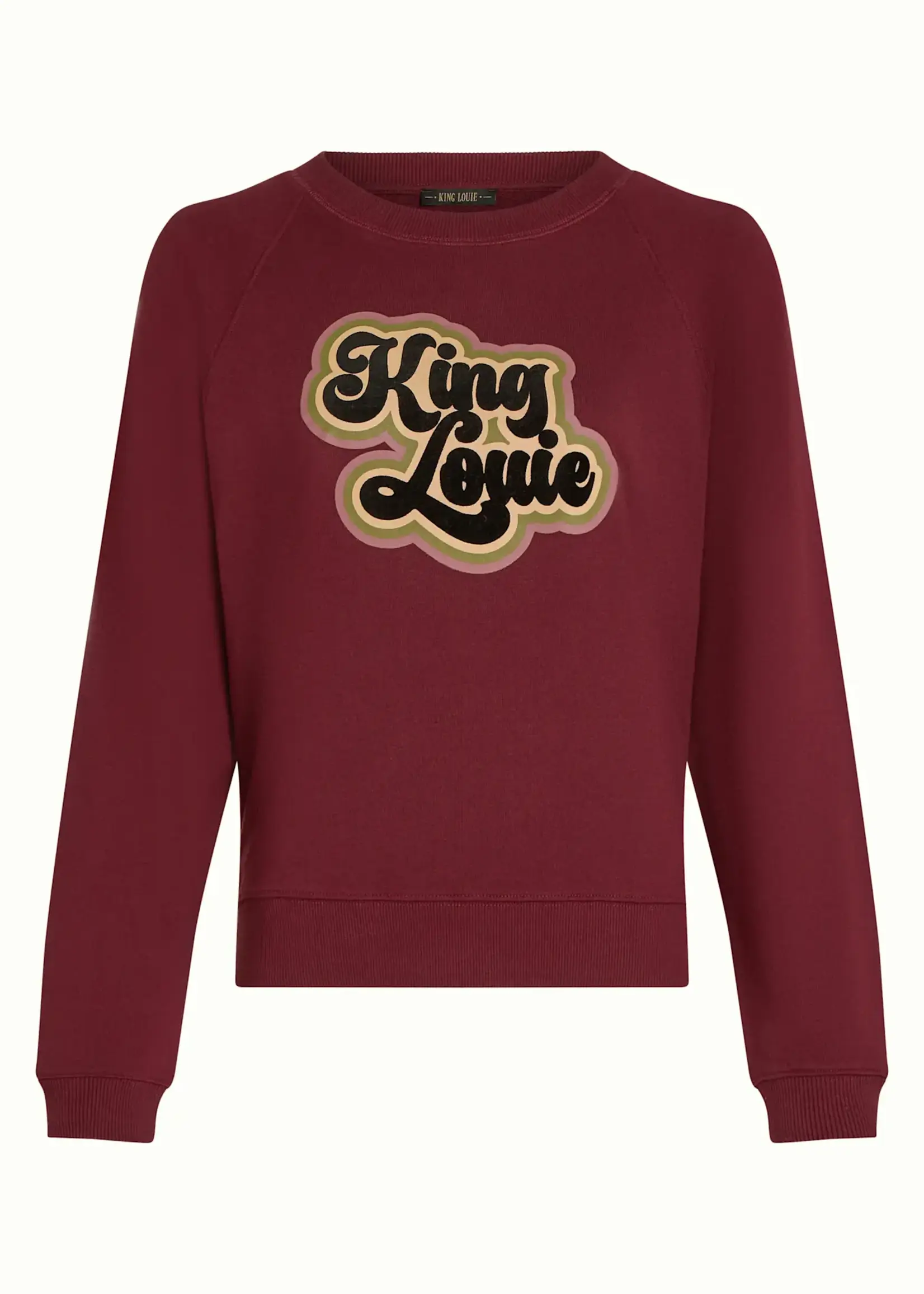 King Louie Febe Sweater Peachy - Cabernet Red