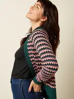 King Louie Cardigan - Blanca Cardi Flora - Pine Green