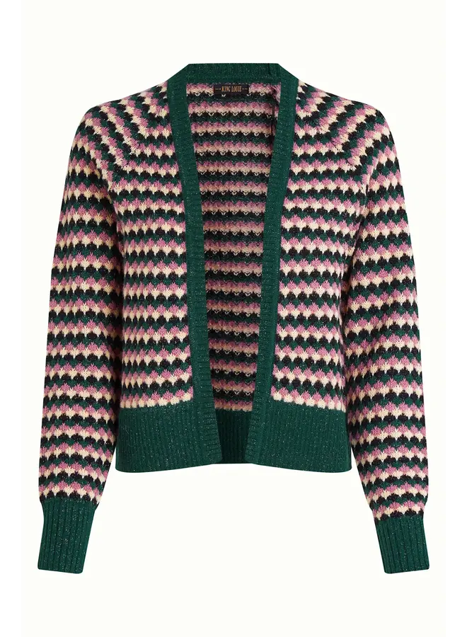 Cardigan - Blanca Cardi Flora - Pine Green
