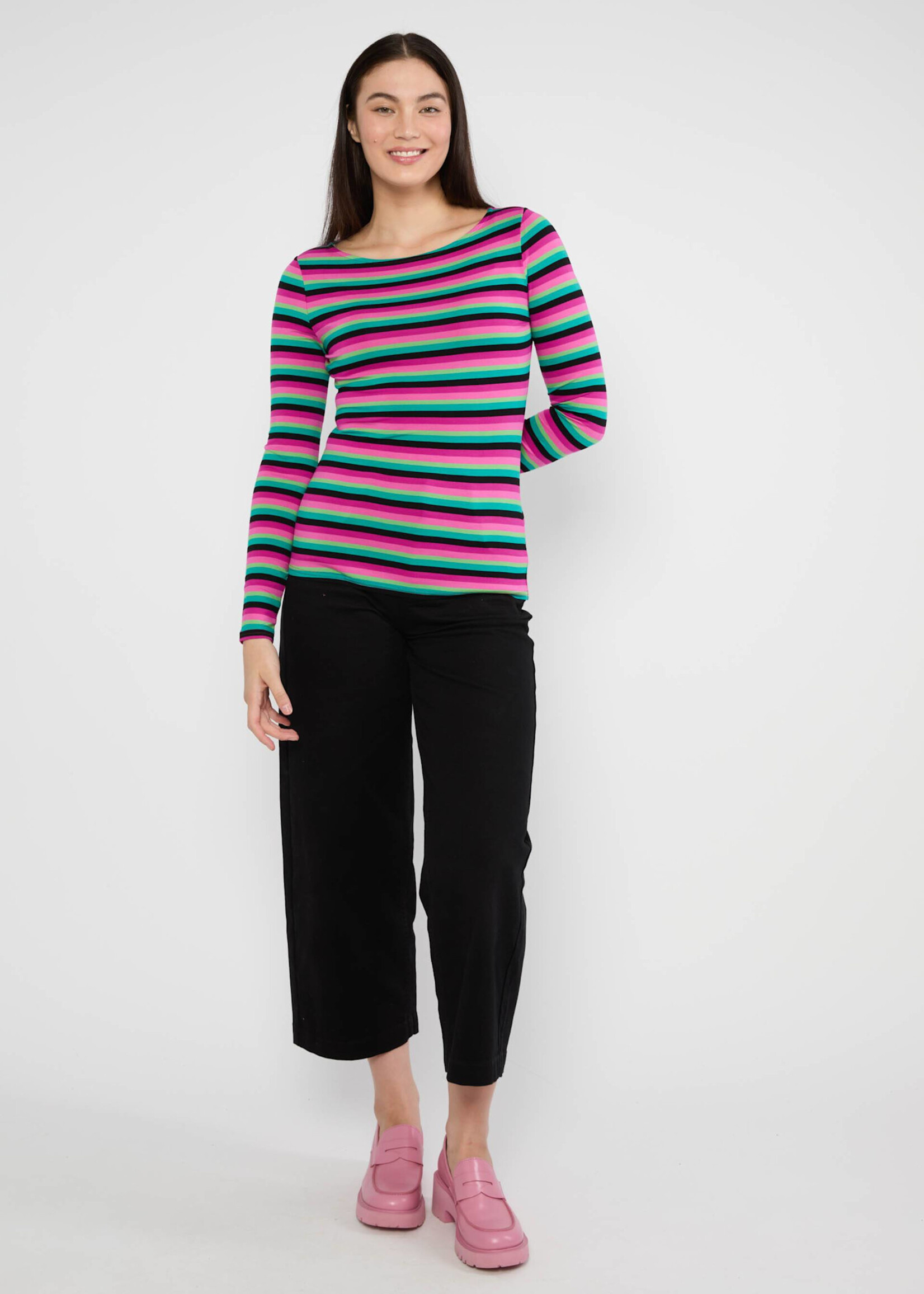 Blutsgeschwister Streifenshirt Sweet Sailorette - magical rainbow stripes