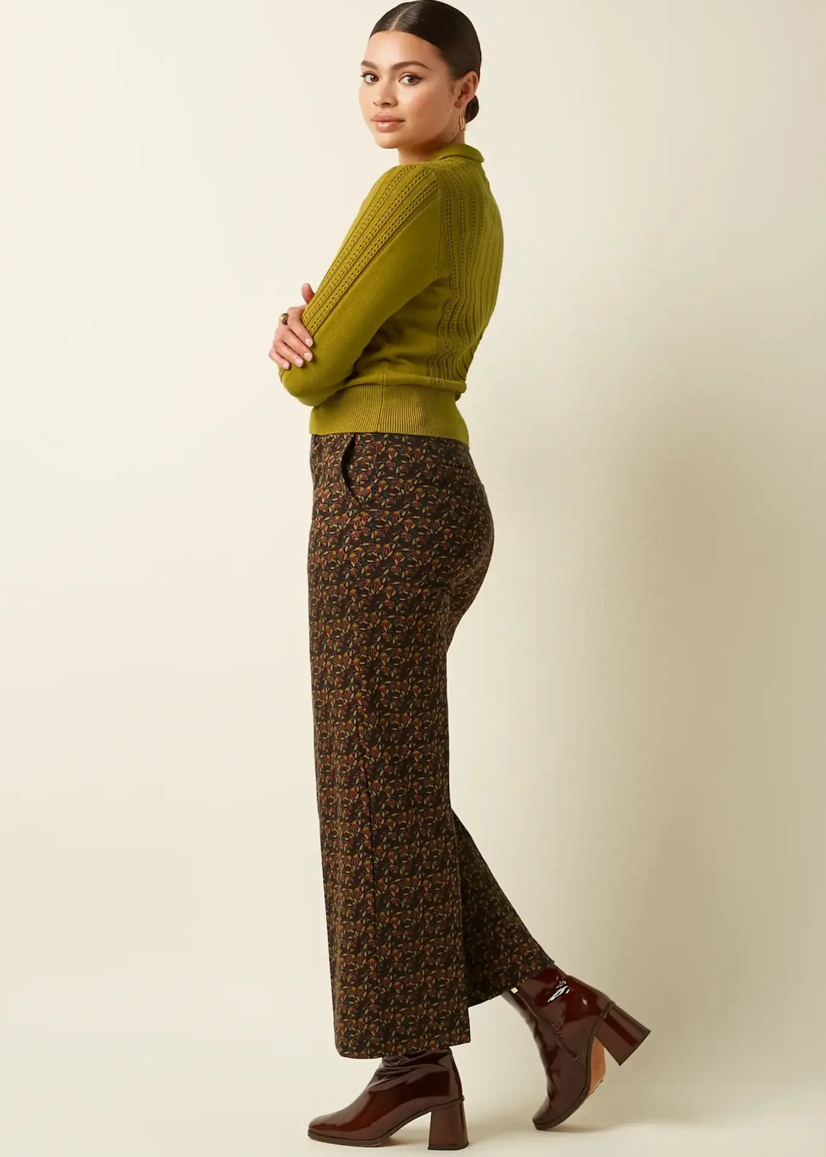 King Louie Sofie Cardi Carmi - Curry Yellow