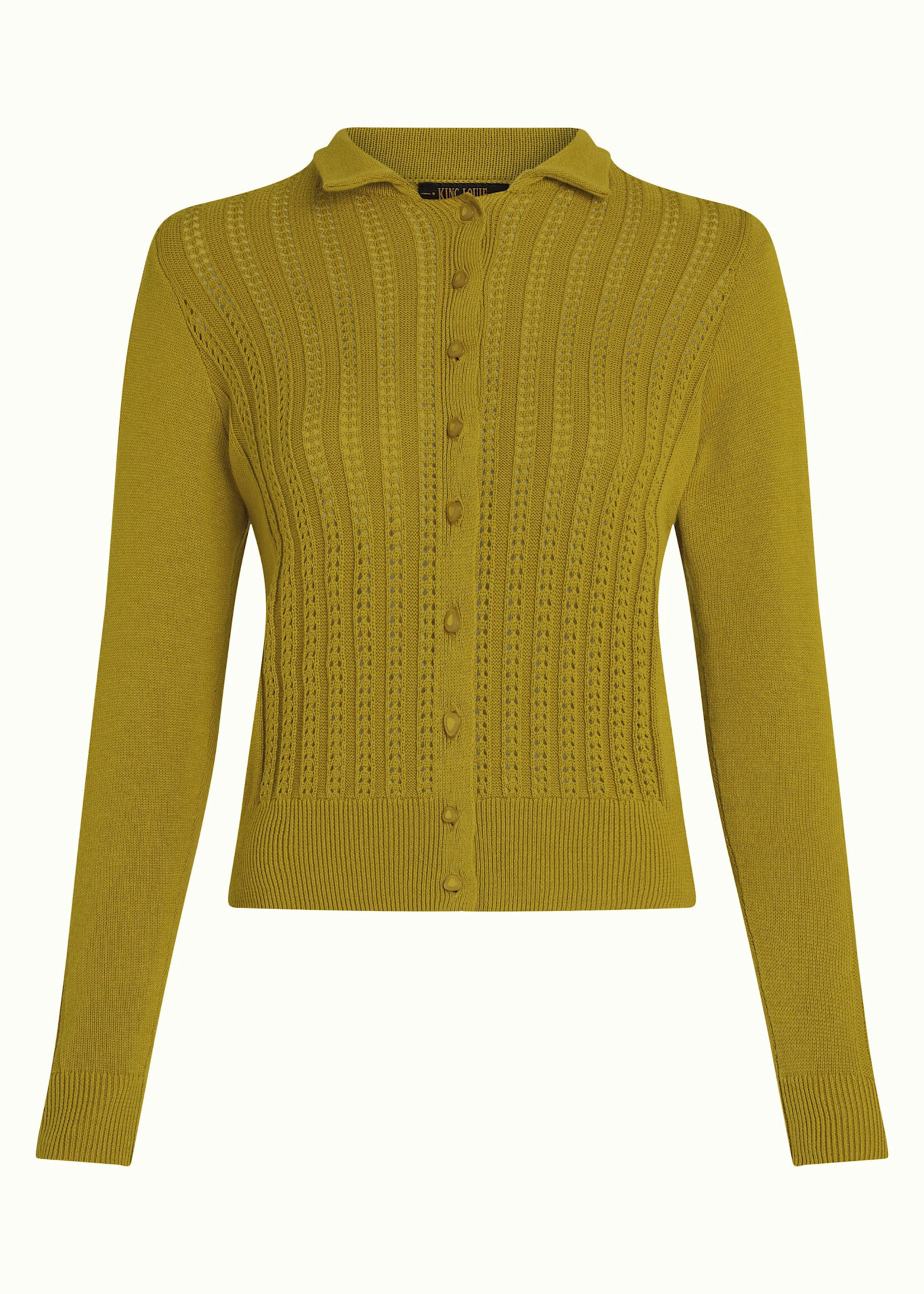 King Louie Sofie Cardi Carmi - Curry Yellow