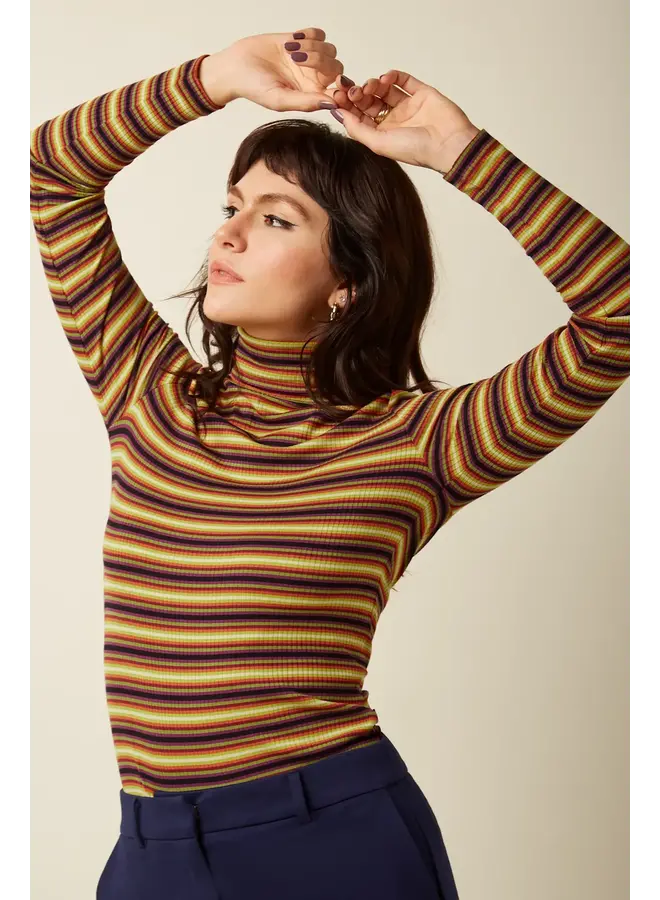 Rollneck Top Eira Stripe - Multi Color