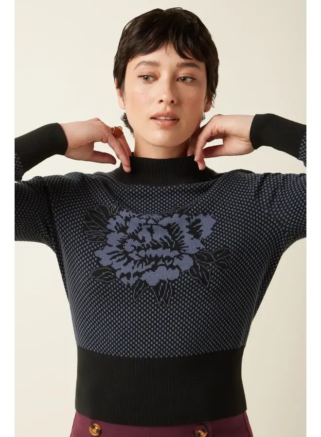 Nilde Top Avery - Night Blue