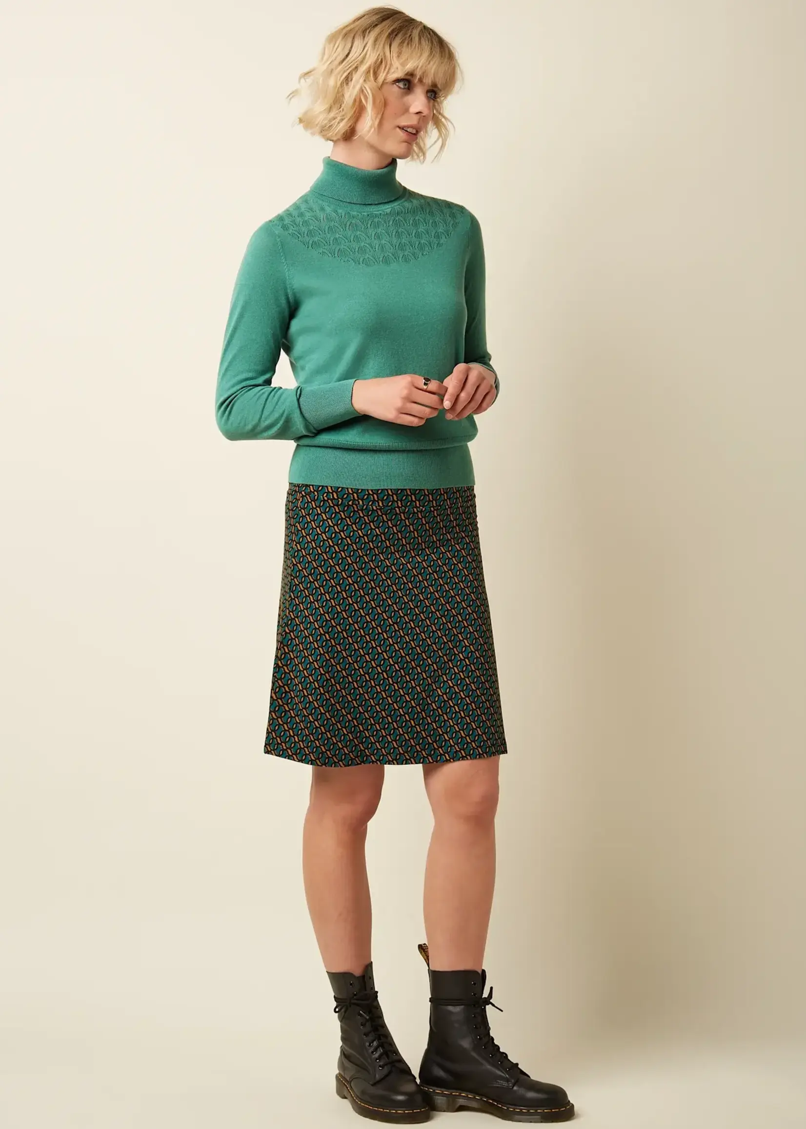 King Louie Rock - Border Skirt Brisk - Spruced Green