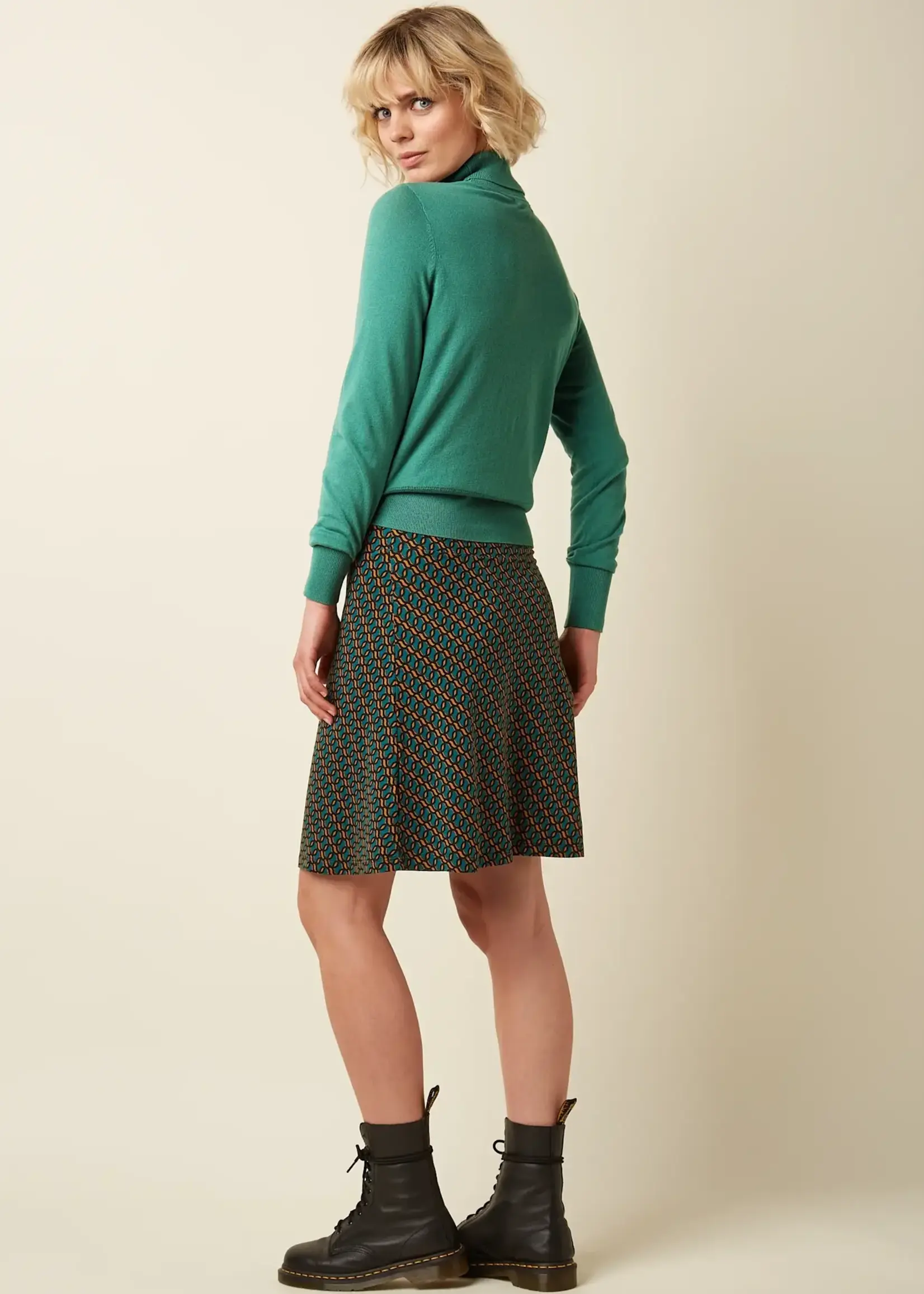 King Louie Rock - Border Skirt Brisk - Spruced Green