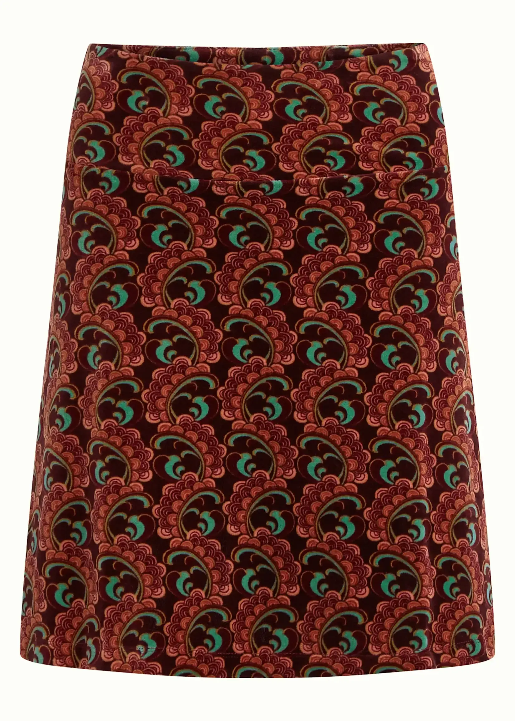 King Louie Rock - Border Skirt Winkle - Porto Red