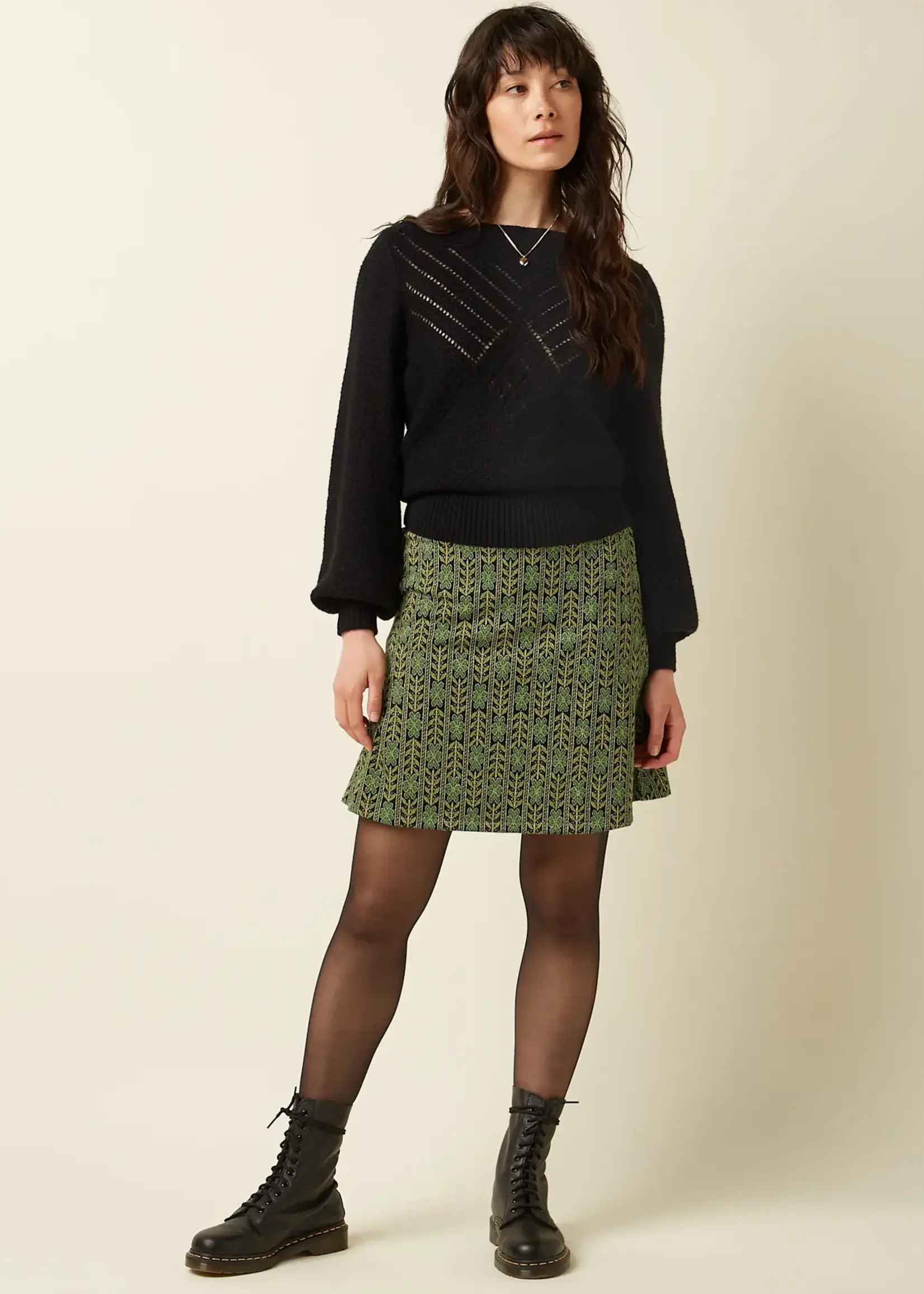 King Louie Rock - Border Skirt Dumas - Spruced Green