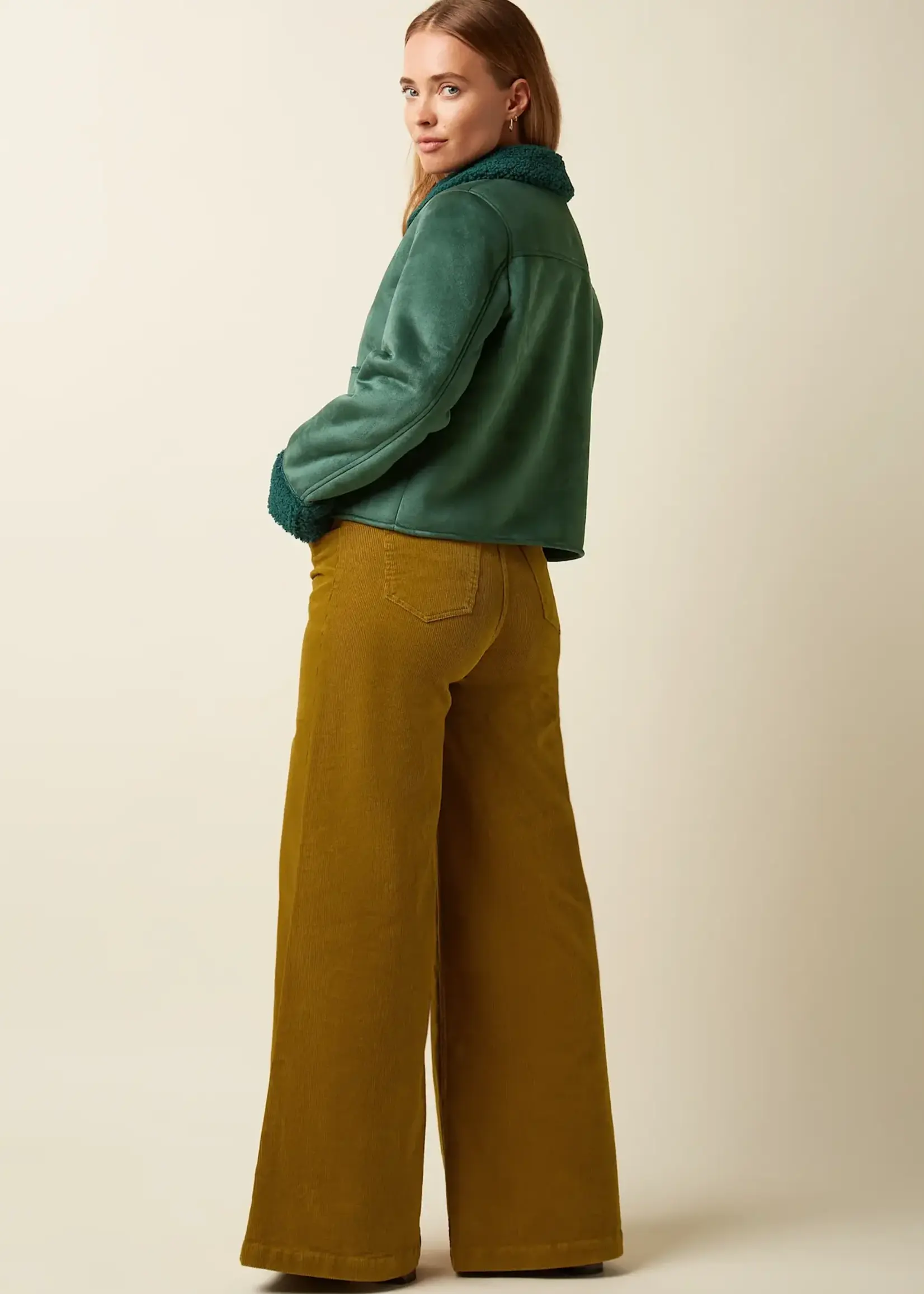 King Louie Jacke - Dina Jacket Lammy - Pine Green