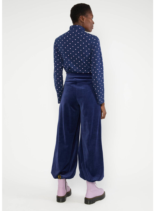 Jogginghose Velvet Merry Moments - indigo depths blue