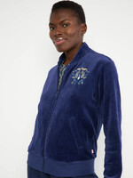 Blutsgeschwister Blouson Velvet Harmony Bomber - indigo depths blue