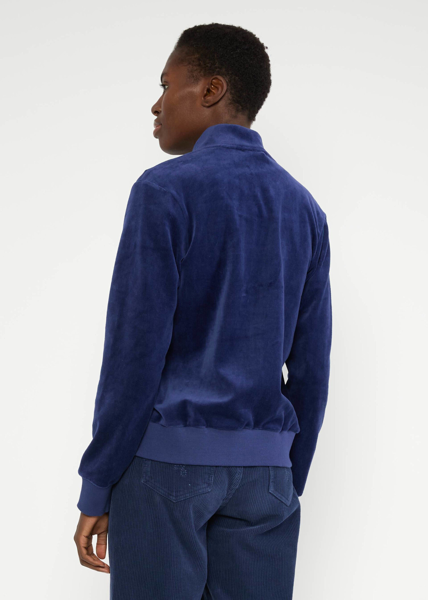 Blutsgeschwister Blouson Velvet Harmony Bomber - indigo depths blue