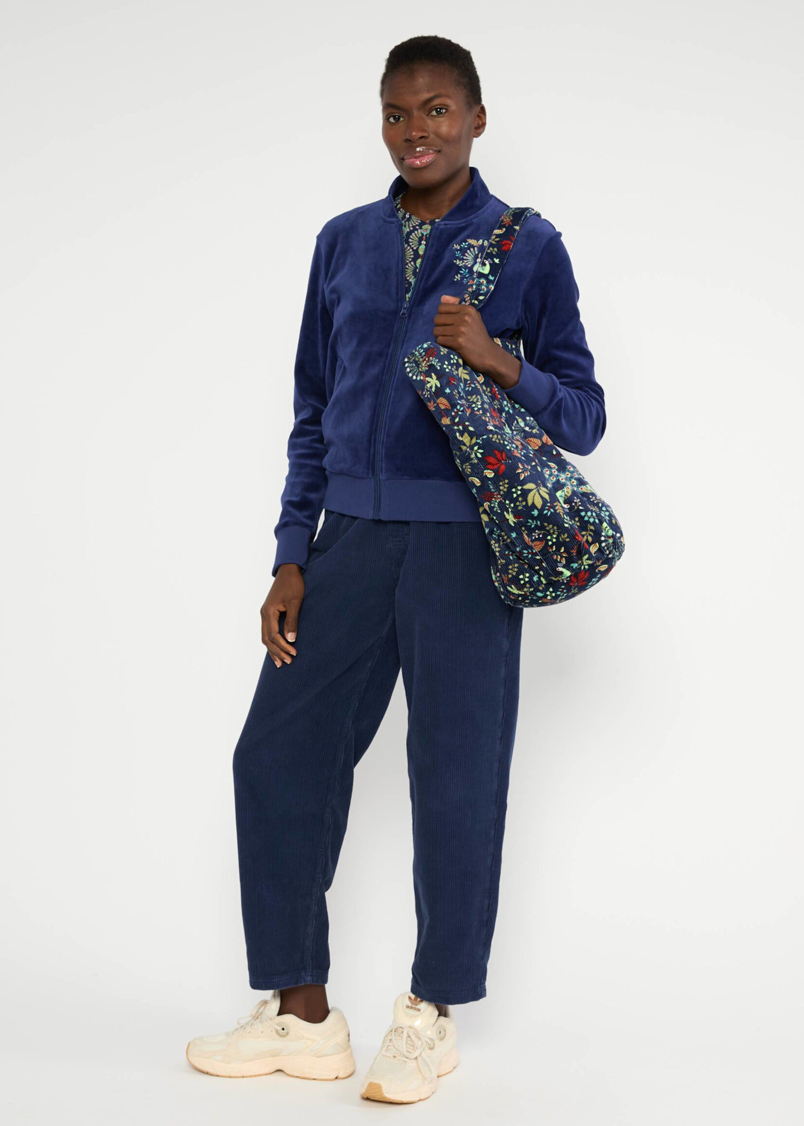 Blutsgeschwister Blouson Velvet Harmony Bomber - indigo depths blue