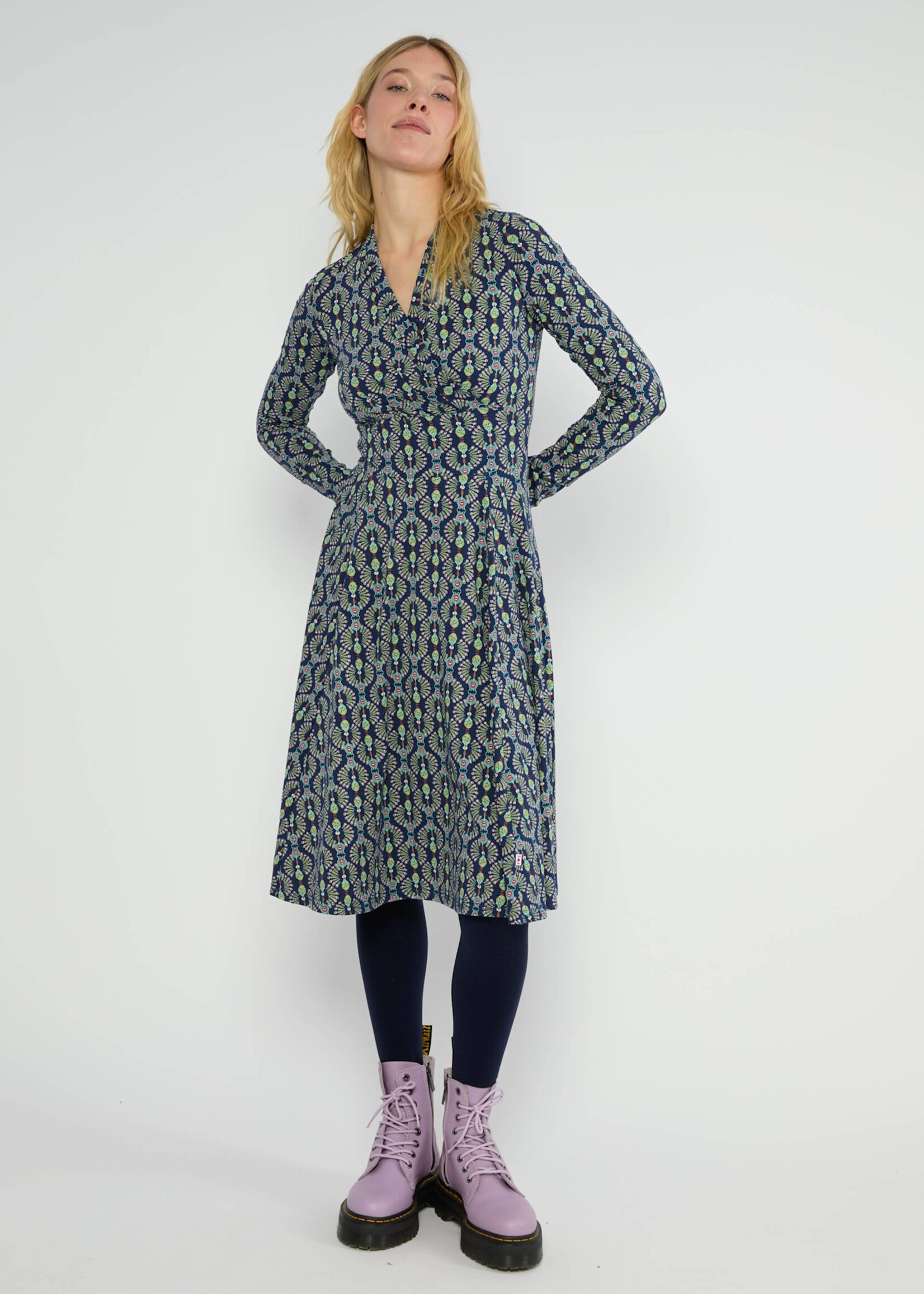 Blutsgeschwister Herbstkleid Shalala Tralala Shawl - feather duster