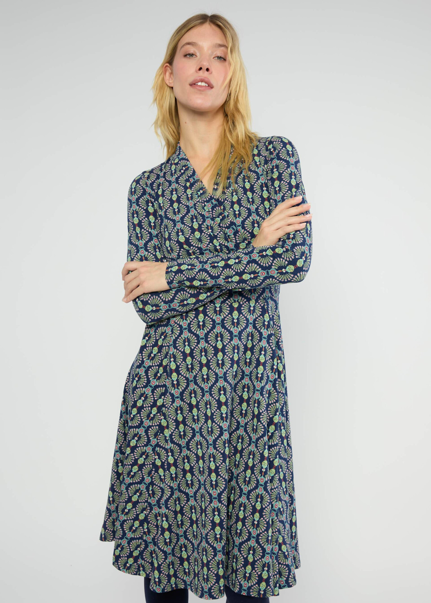 Blutsgeschwister Herbstkleid Shalala Tralala Shawl - feather duster