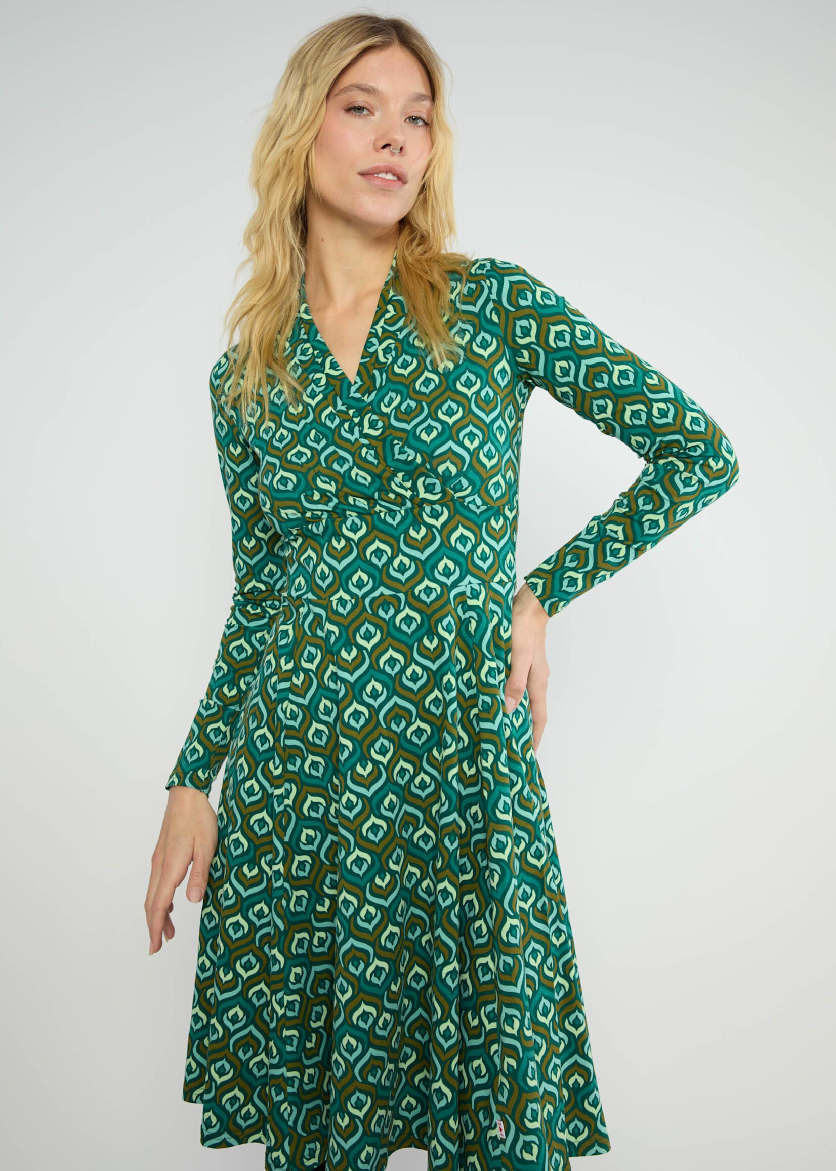 Blutsgeschwister Herbstkleid Shalala Tralala Shawl - colorful ducky