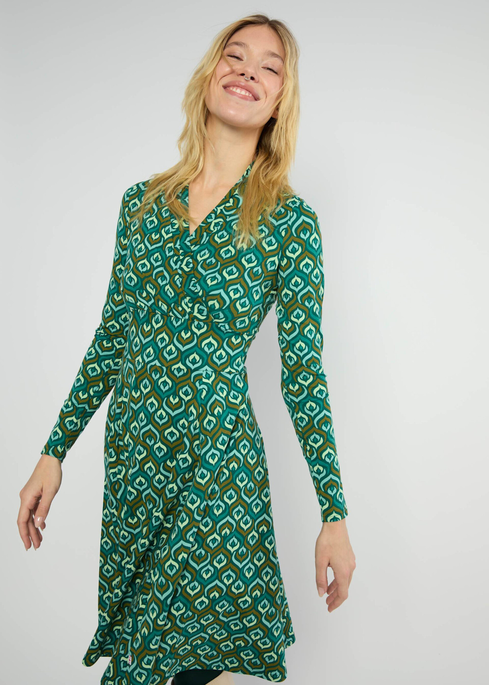 Blutsgeschwister Herbstkleid Shalala Tralala Shawl - colorful ducky