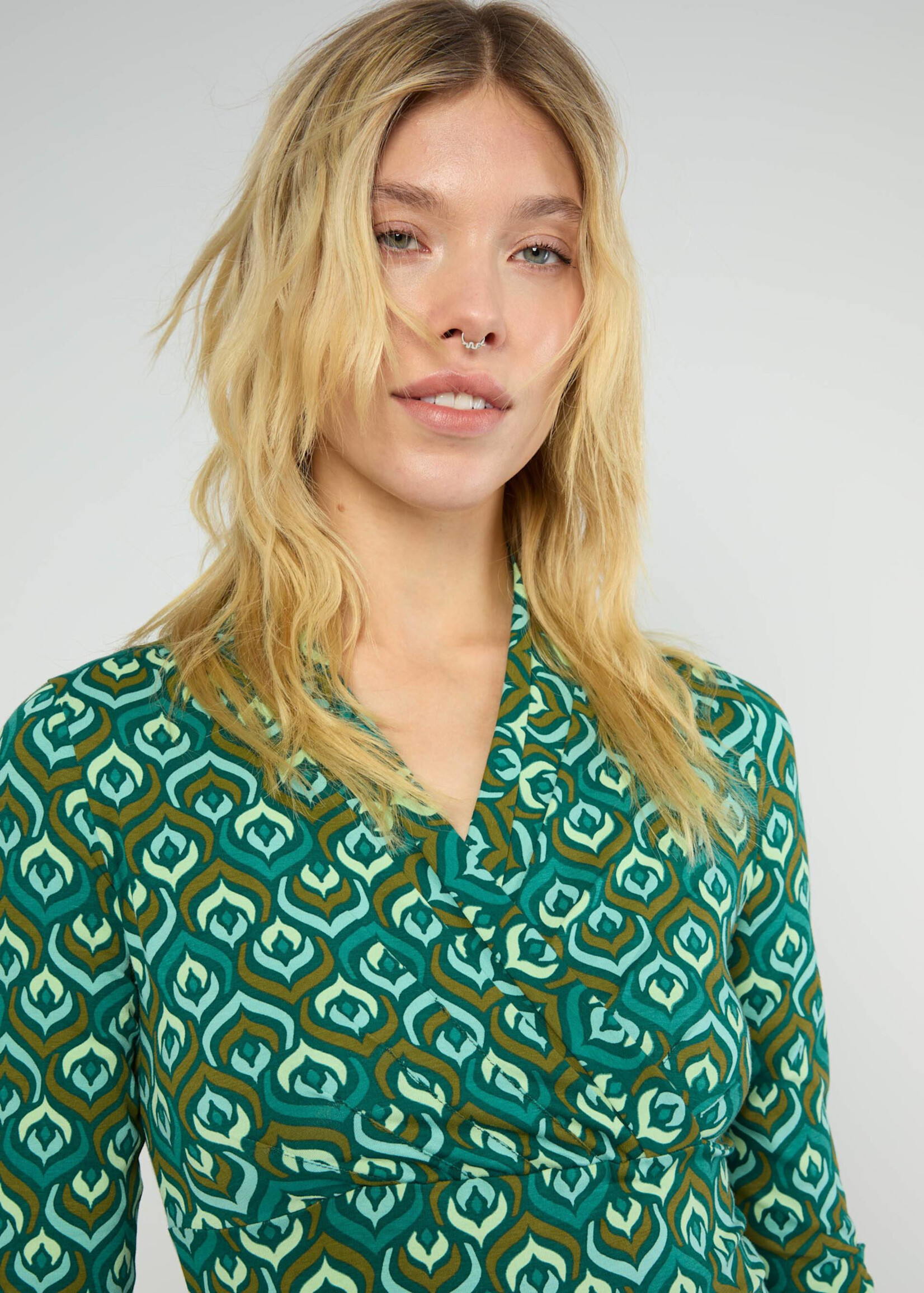 Blutsgeschwister Herbstkleid Shalala Tralala Shawl - colorful ducky